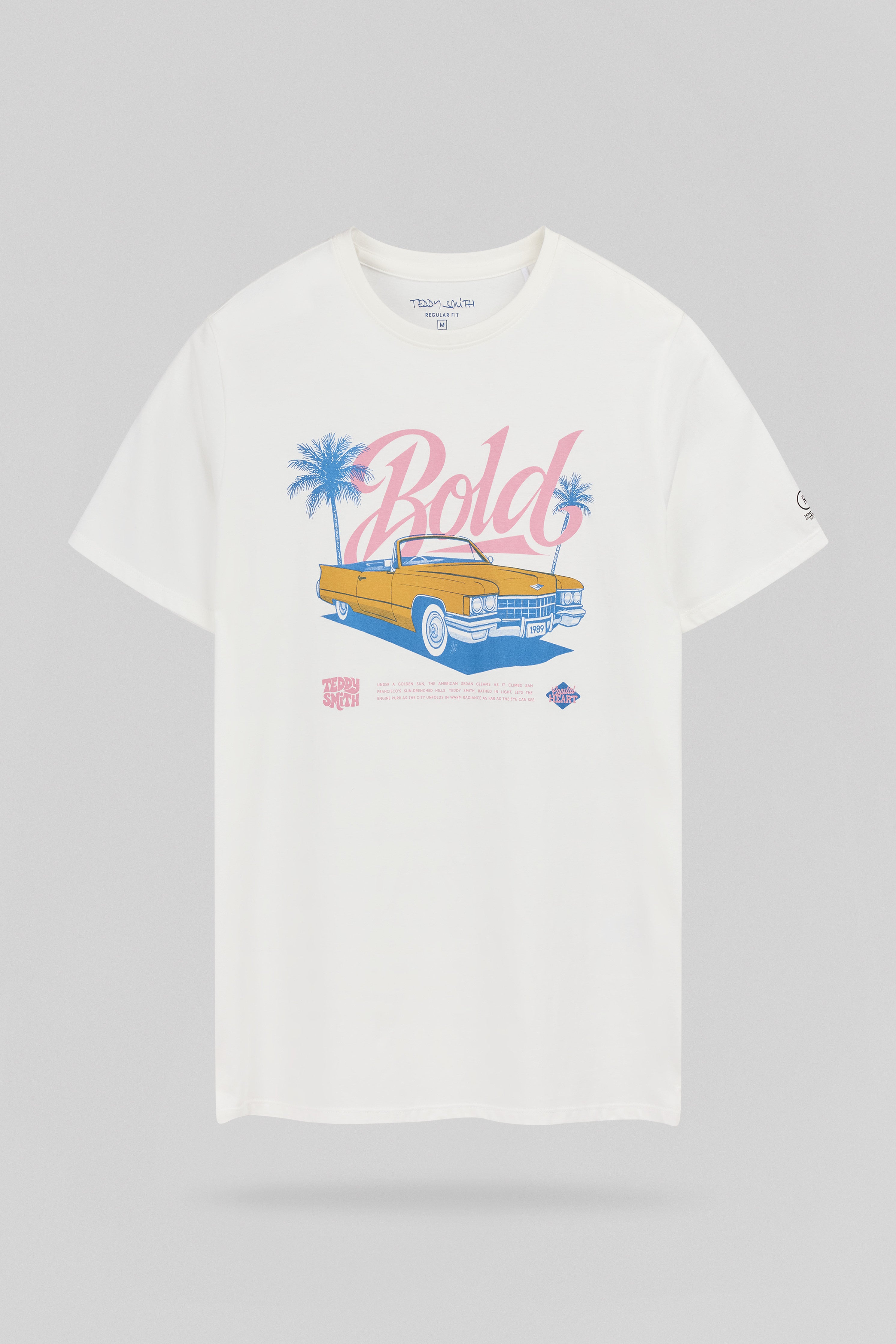 Teddy Smith T-Carser MC t-shirt middle white coton