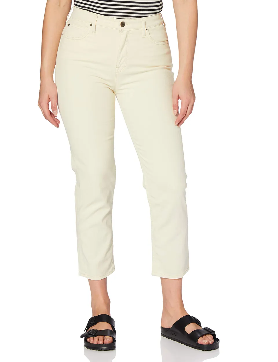 Lee Carol Ecru jean femme 26W 35L toile claire