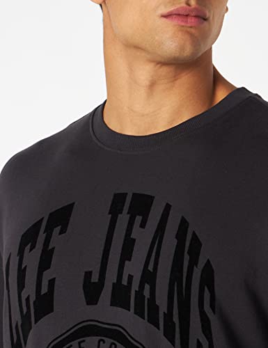Lee Crew Seasonal sweat homme noir délavé XL