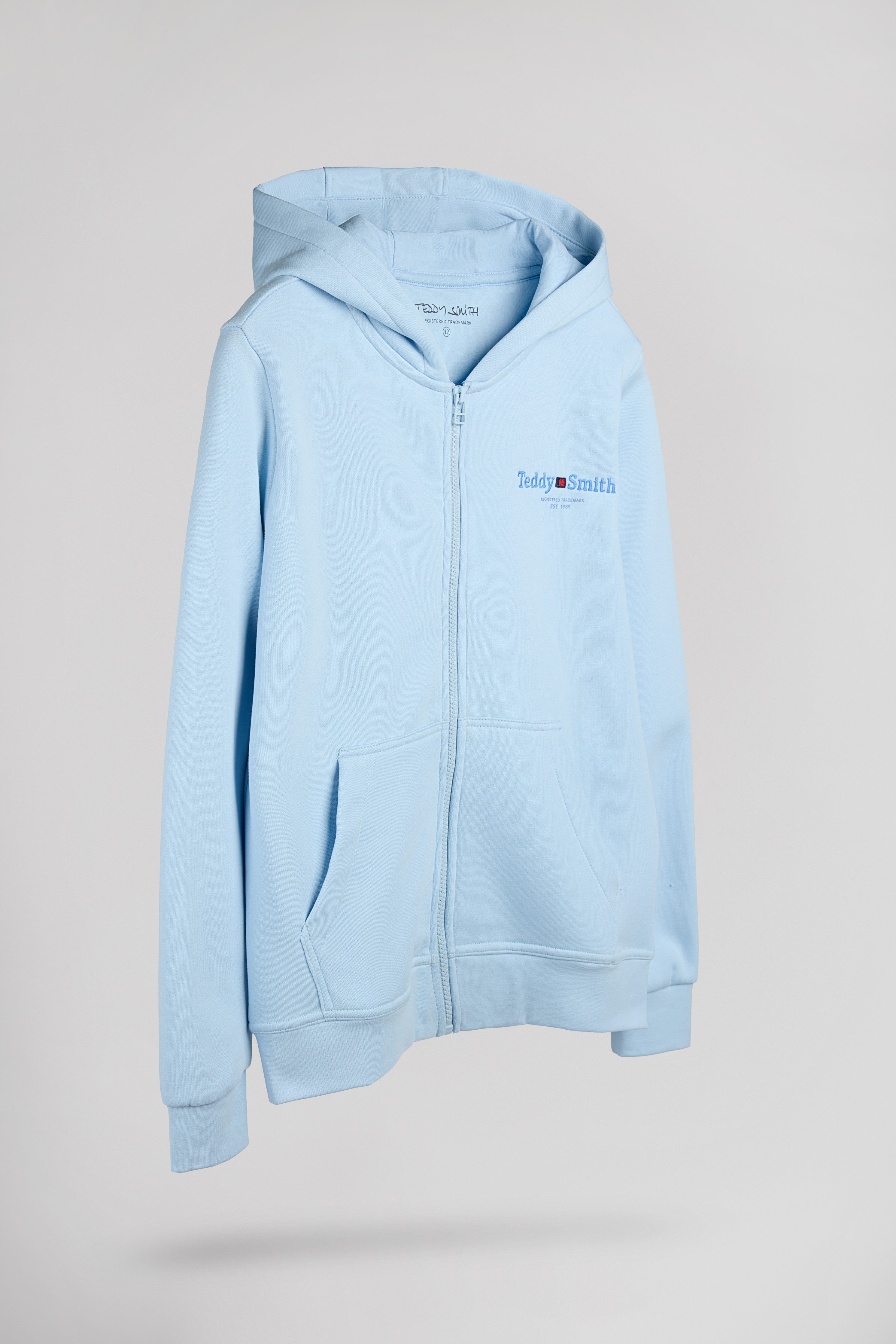 Teddy Smith Giclass Jim HZ JR gilet sweat bleu pastel garçon