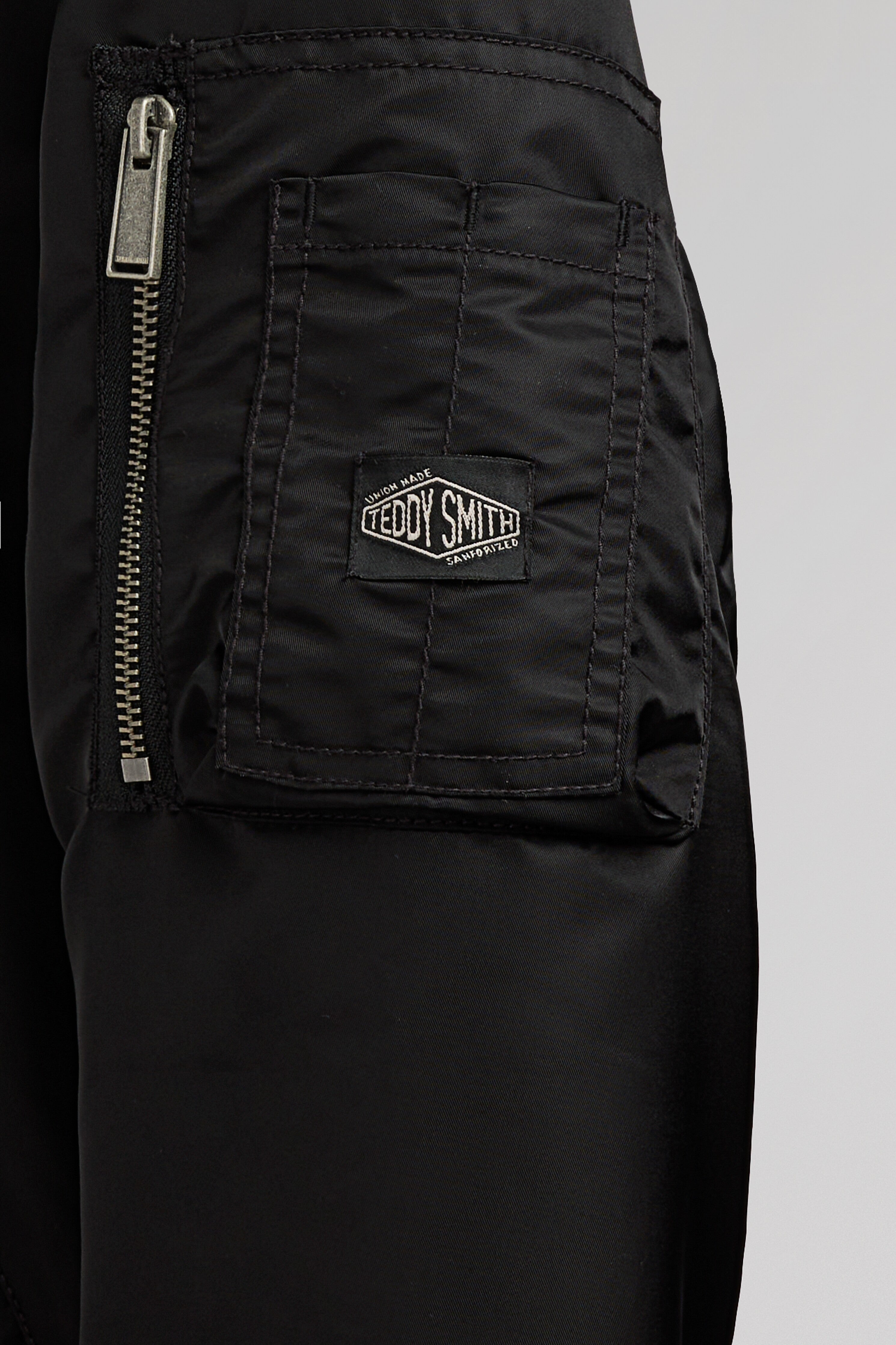 Teddy Smith B-MA1 blouson aviateur noir col bomber
