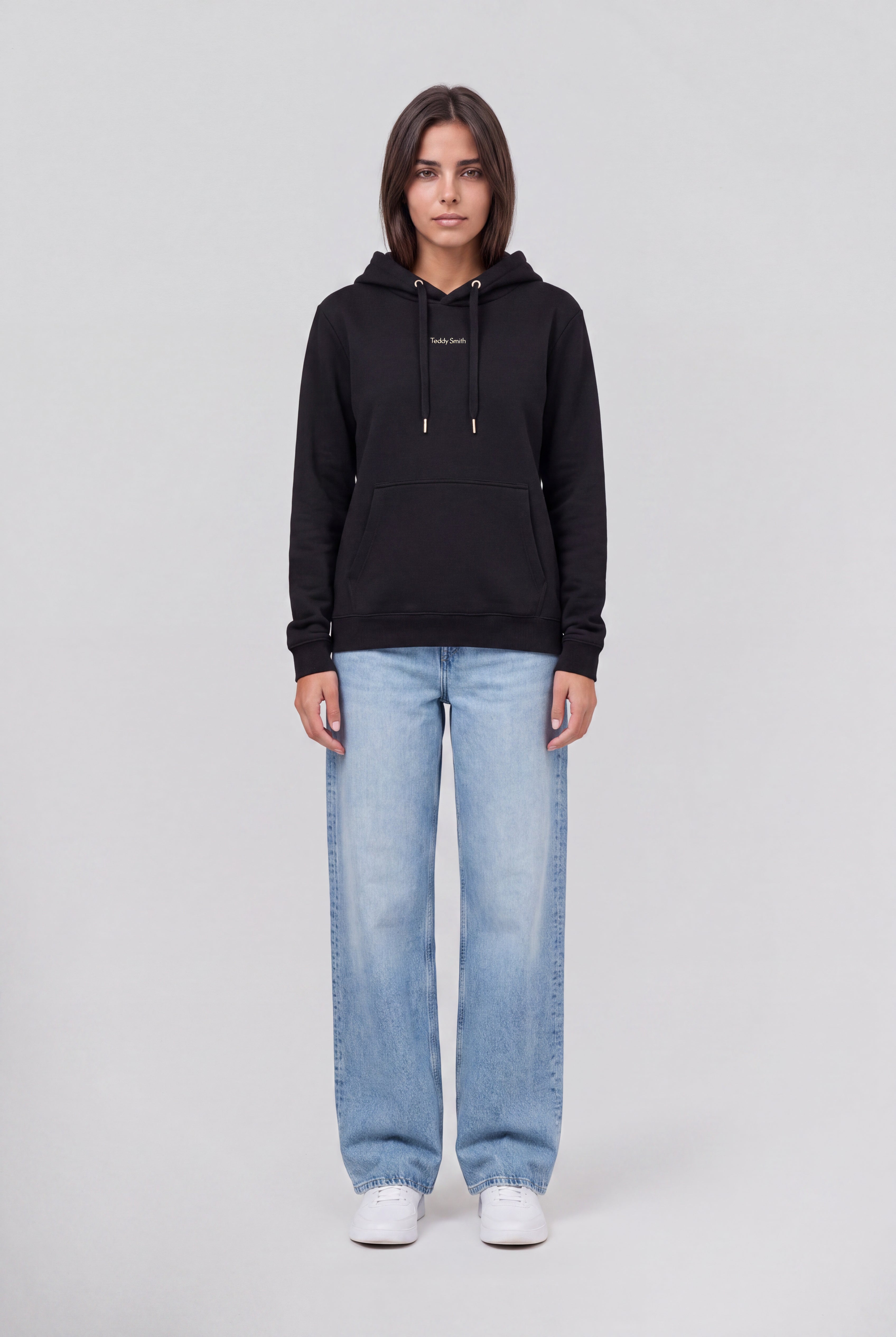 Teddy Smith S-Solene Hoody sweat capuche noir femme coton