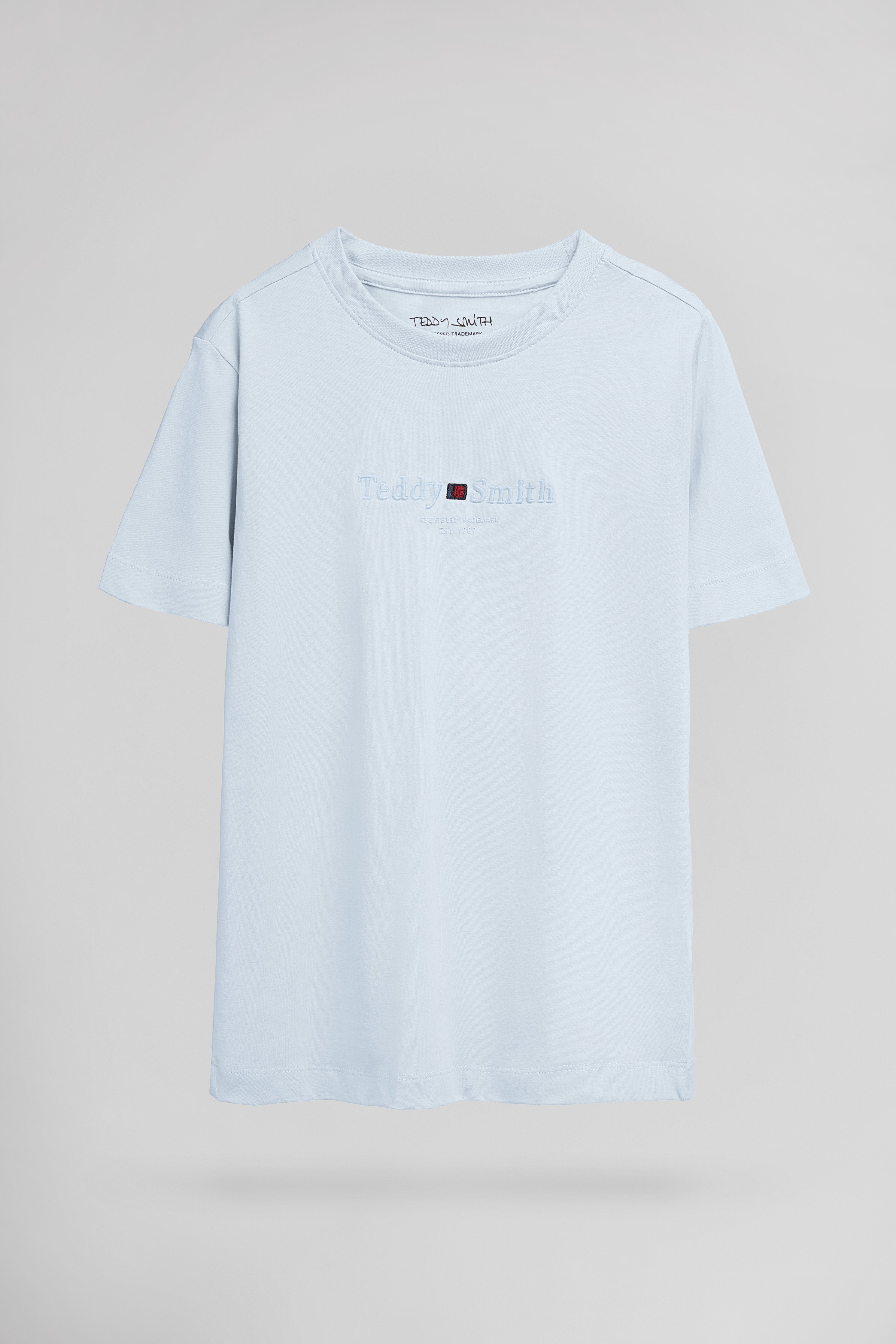 Teddy Smith T-Jim MC JR T-shirt garçon pastel blue coton