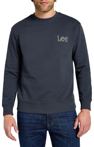 Lee Wobbly Sws sweat homme noir délavé coton
