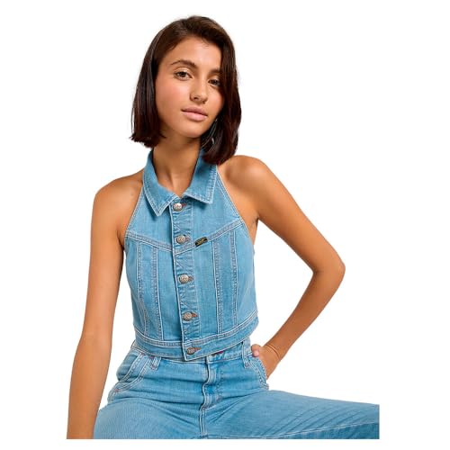 Lee Double Seamed Halter top femme bleu clair