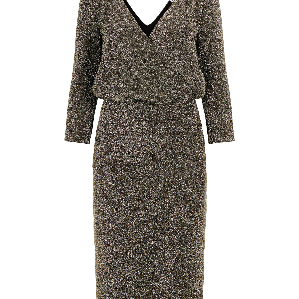 Noisy May robe glimmer paillettes col V