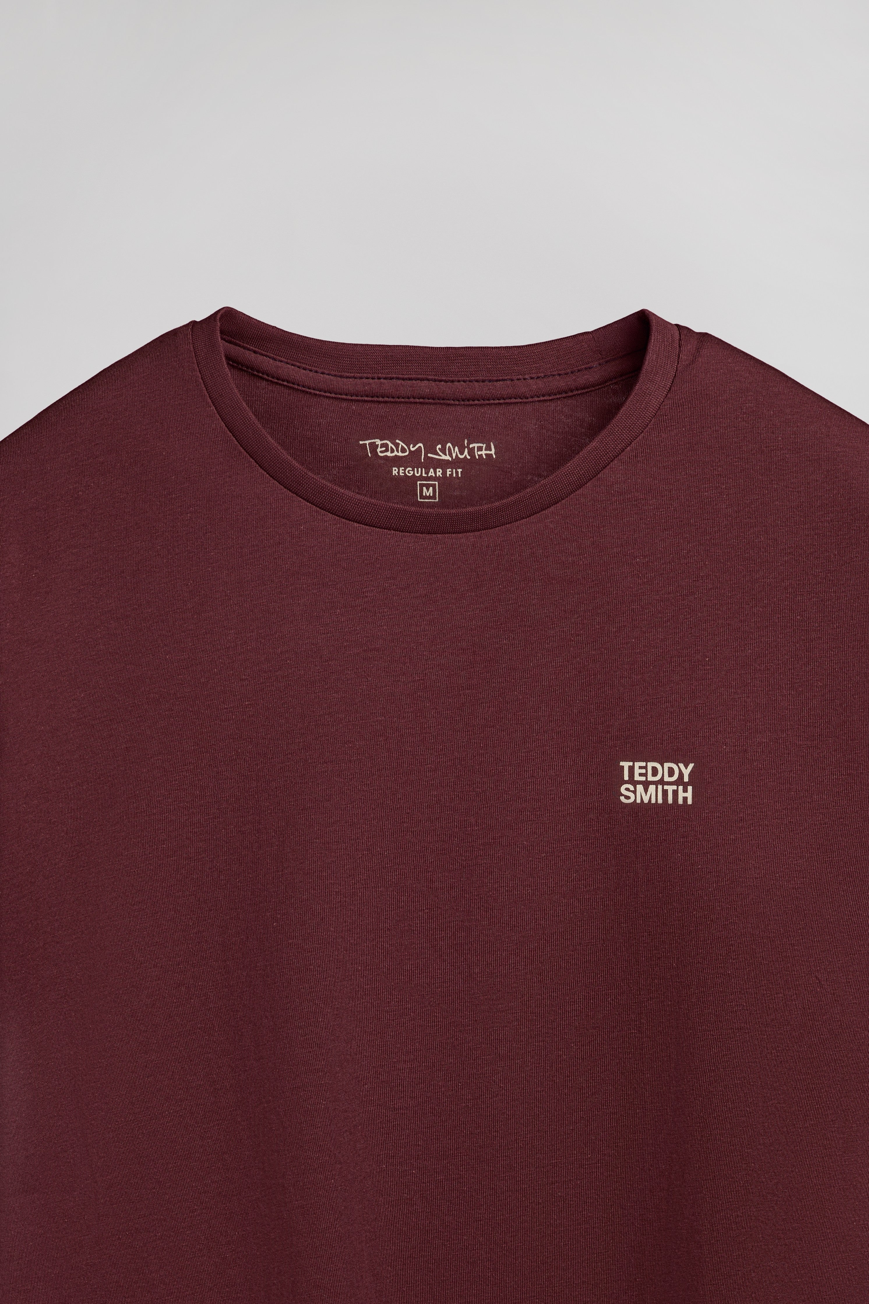 Teddy Smith The Tee 1 MC t-shirt bordeaux coton