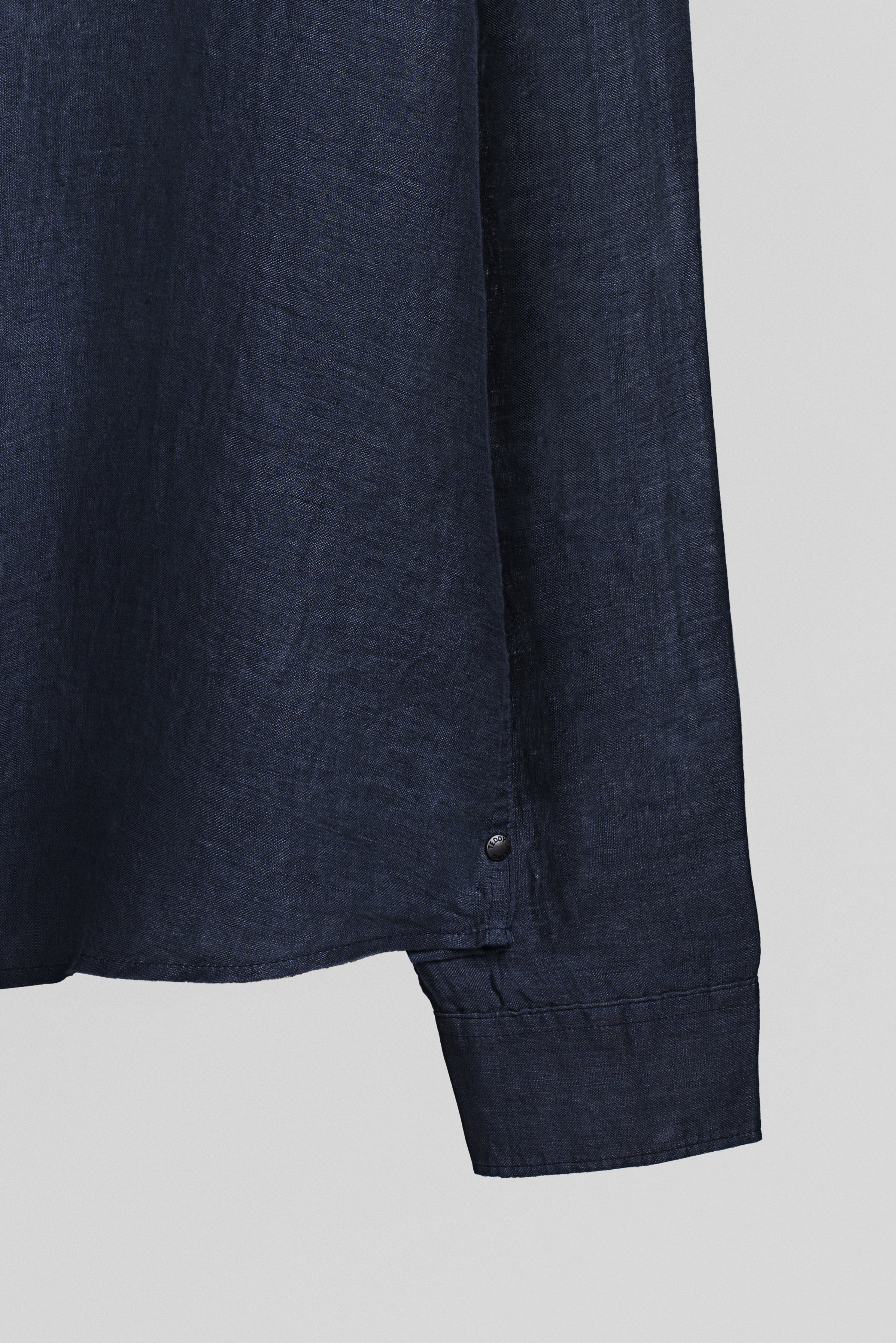 Teddy Smith C-Linen ML chemise lin droite dark navy
