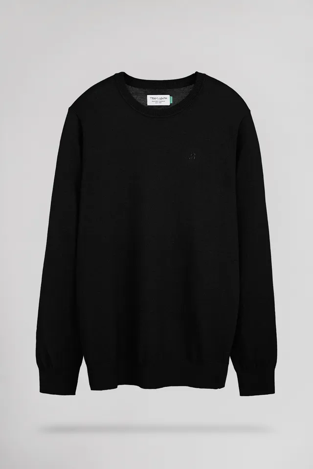 Teddy Smith P-Martino pull col rond ajusté homme noir
