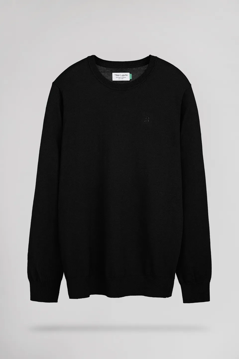 Teddy Smith P-Martino pull col rond ajusté homme noir