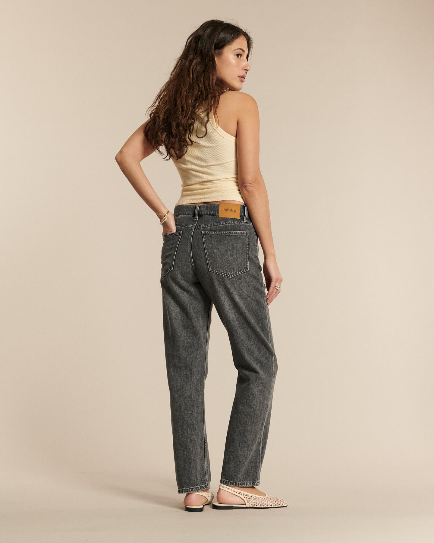 Labdip Quincy Denim Dusty Grey BL 30 jean boyfriend gris