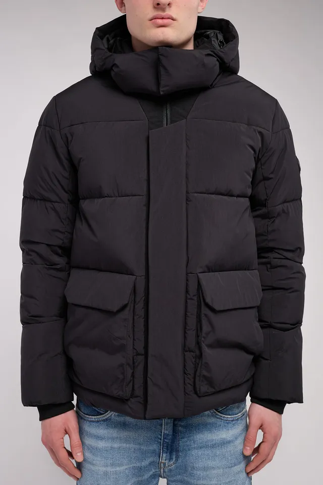 Teddy Smith B-Elwin blouson noir capuche amovible