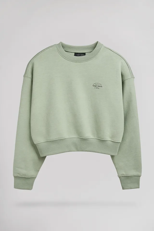 Teddy Smith S-Andrea JR sweat vert iceberg fille