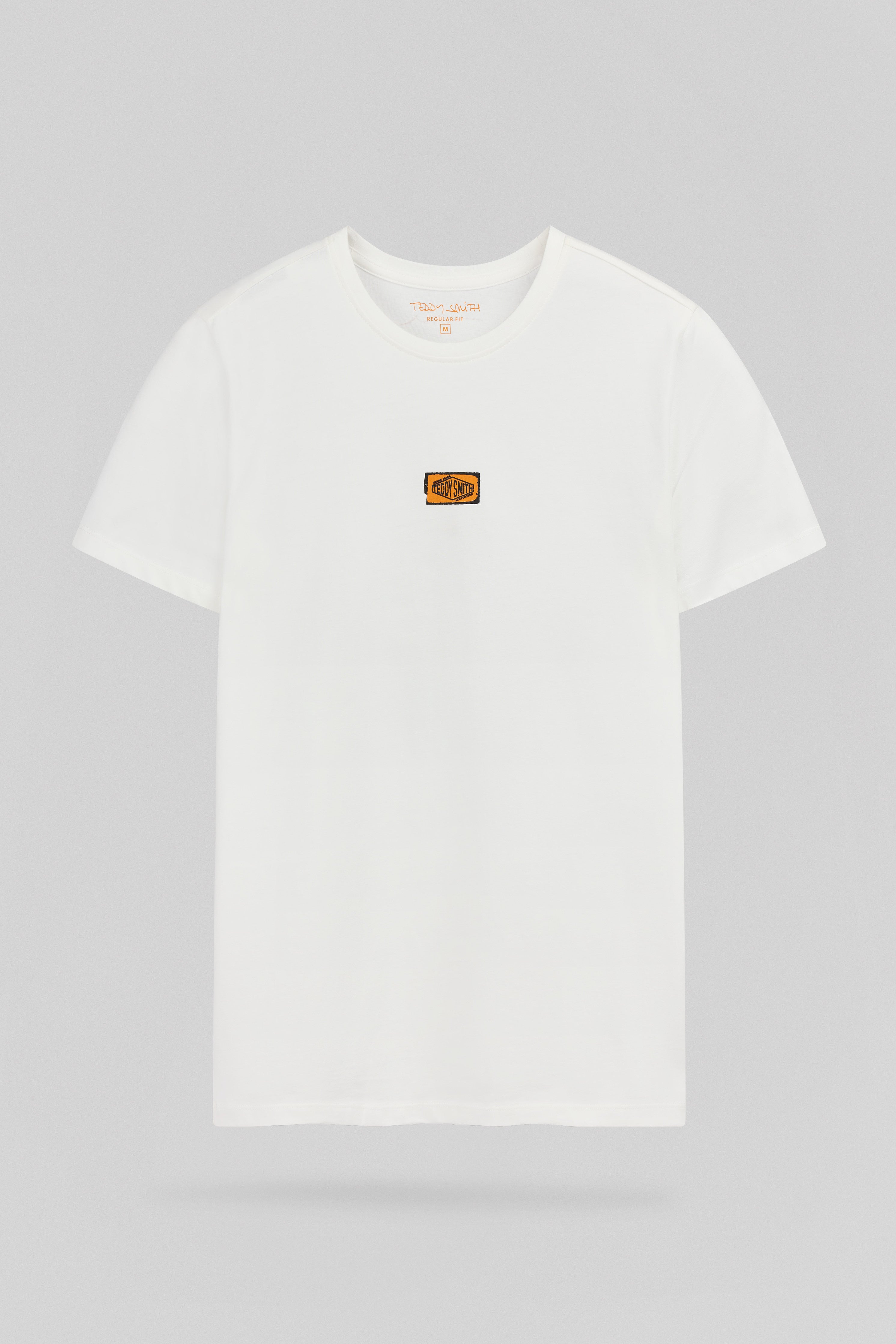 TEDDY SMITH T-BEAR MC t-shirt blanc cassé coton