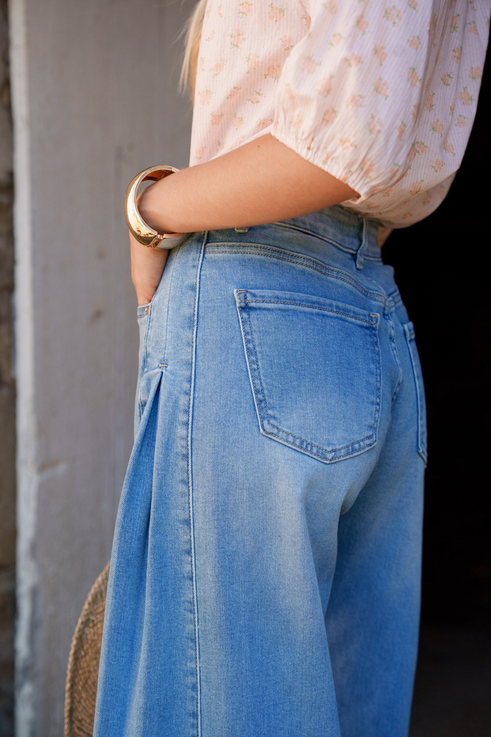 Maison Onado Loliette jean wide leg bleu extra-large