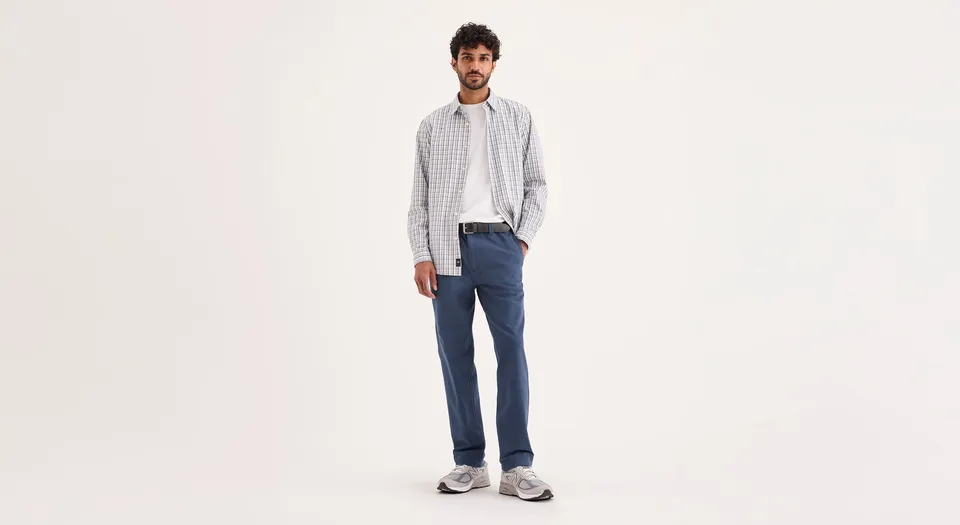 Dockers Alpha chino homme slim bleu stretch