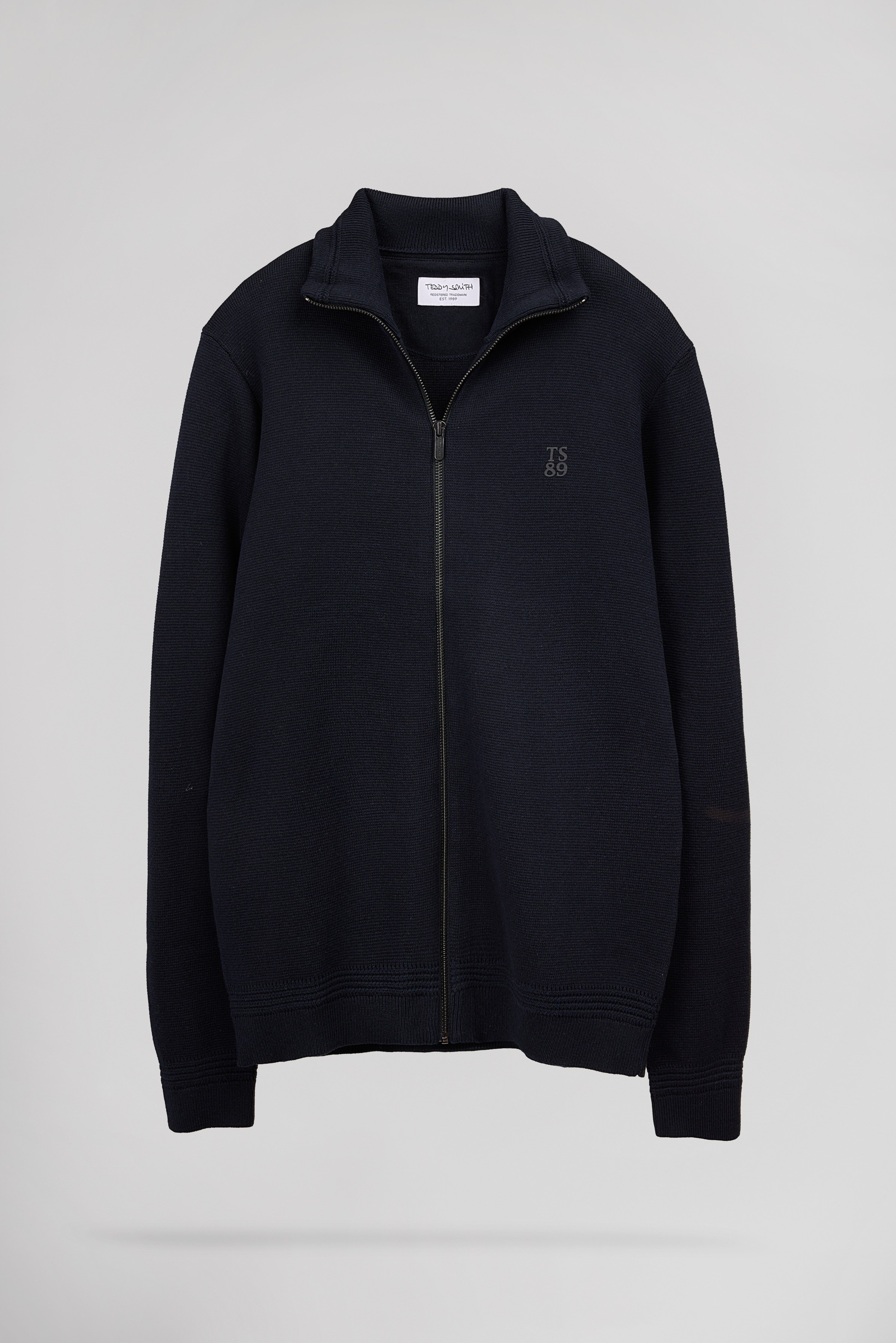 Teddy Smith G-Ettore 2 gilet zippé bleu marine coton