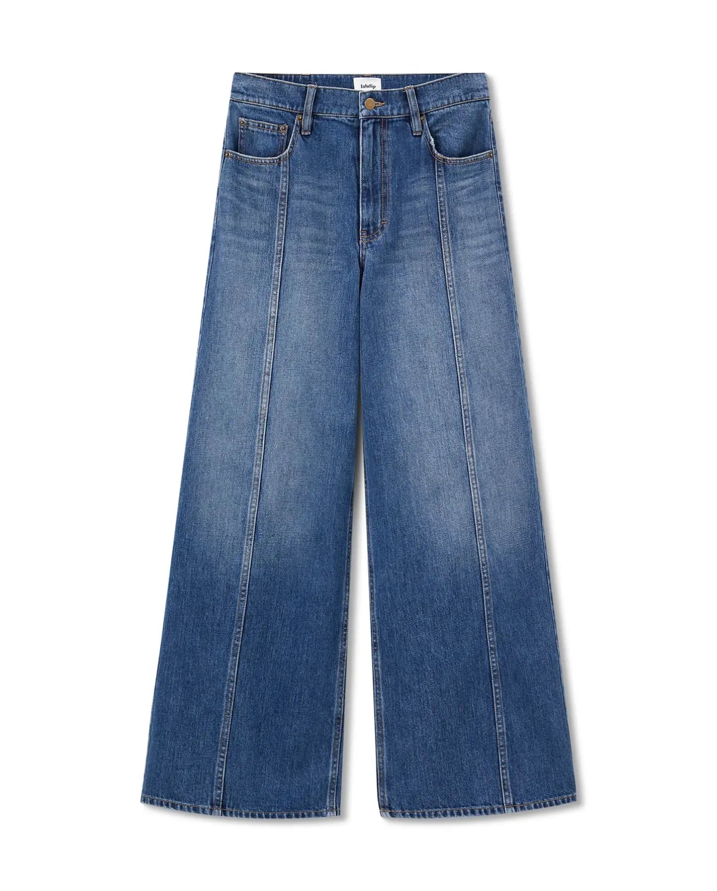 Labdip Walas Old Mill jean baggy 100% coton bleu indigo