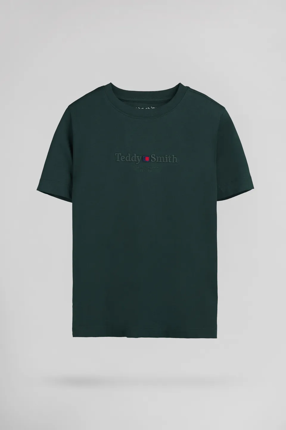 Teddy Smith T-Jim MC JR Vert Pin t-shirt garçon coton