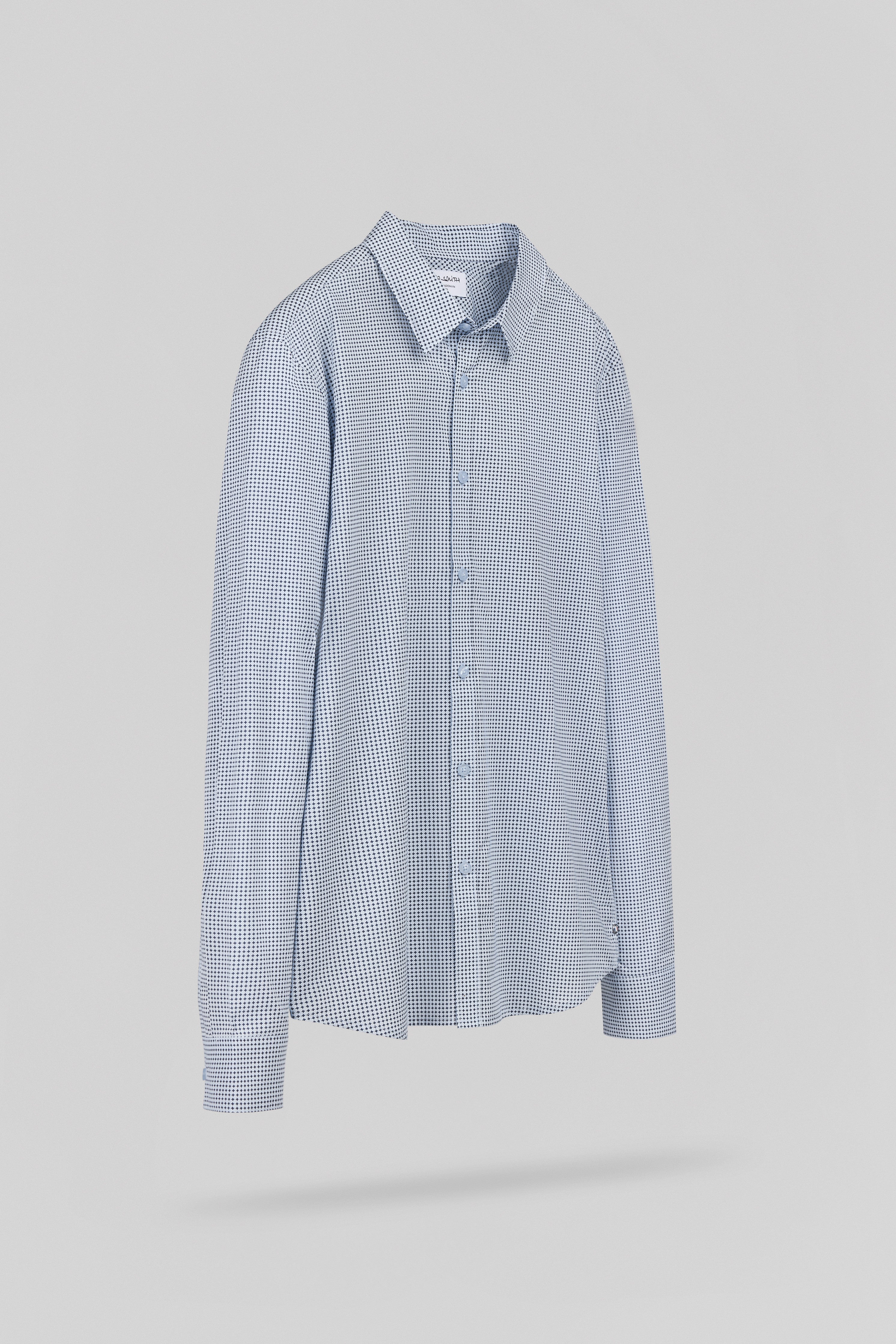 Teddy Smith Carton ML Pastel Blue chemise cintrée imprimé