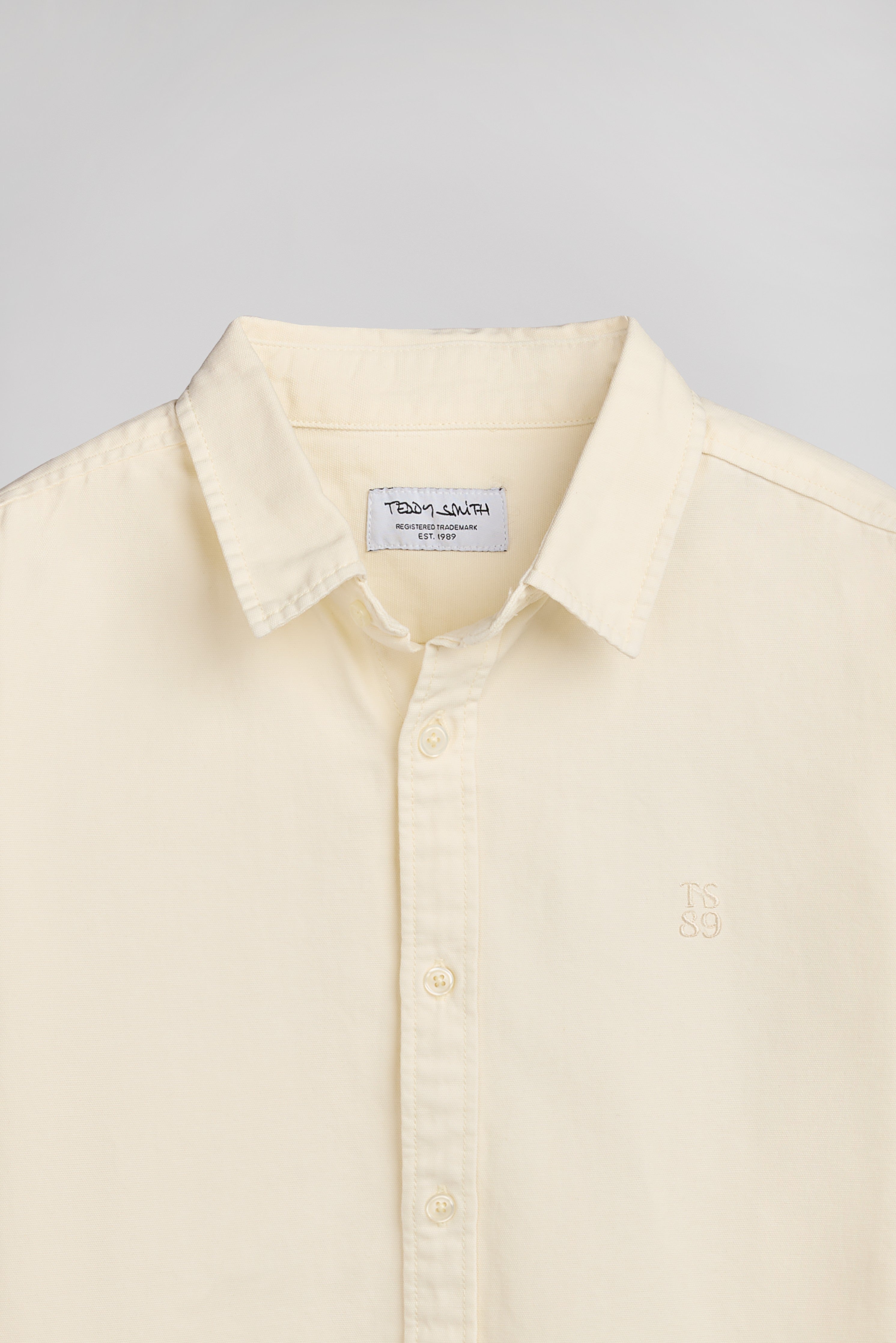Teddy Smith C-Rick ML chemise oxford crème