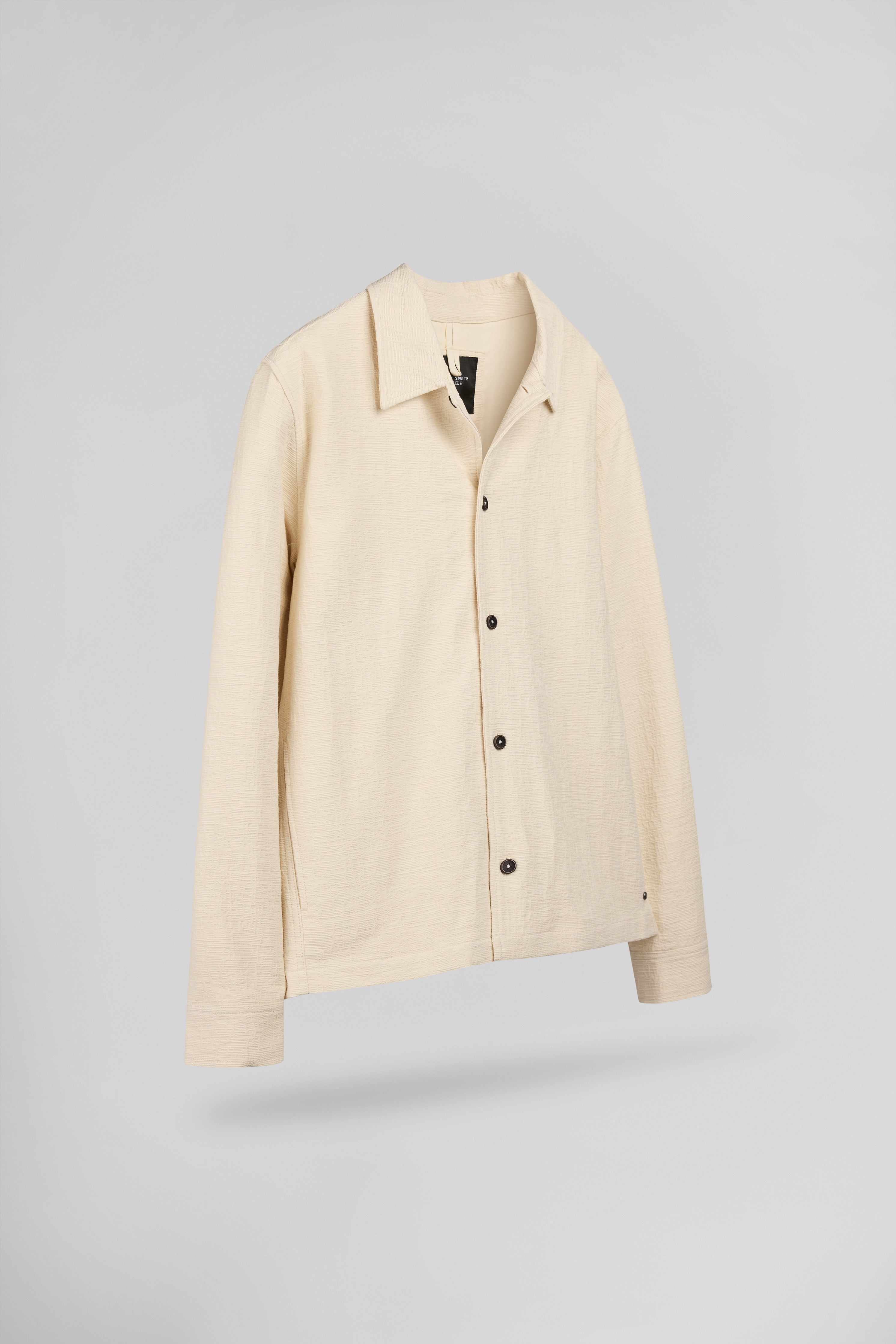 Teddy Smith B-Sambo surchemise droite crème coton homme