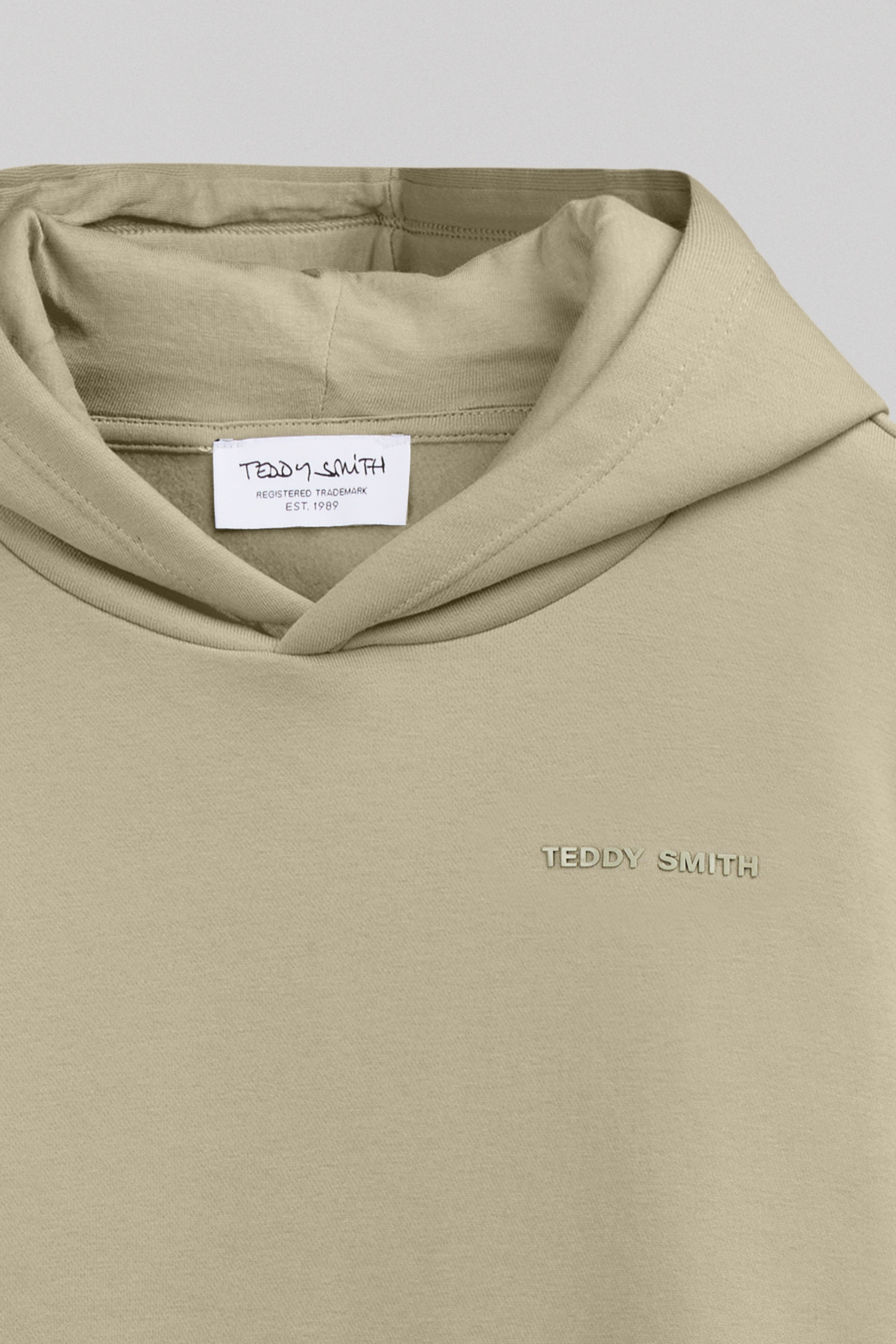 Teddy Smith S-Nark Hoody JR sweat kaki bleach