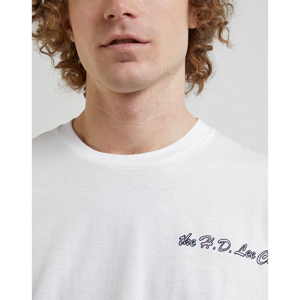Lee Relax 90S T-shirt homme taille L blanc éclatant coton