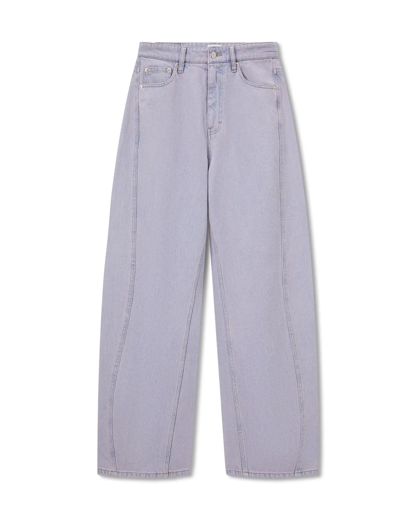 Labdip Ross jean droit large powder rose coton