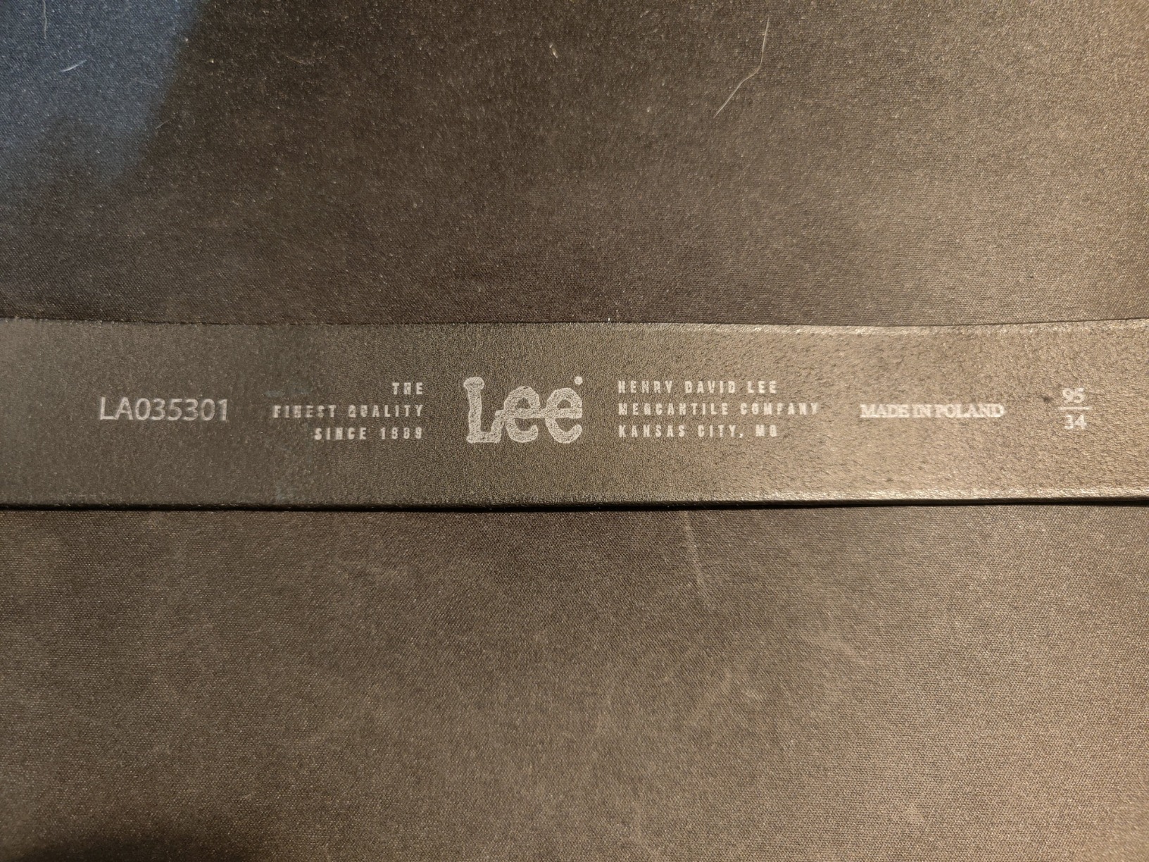 Lee Small Logo Belt ceinture homme marron 105 cuir