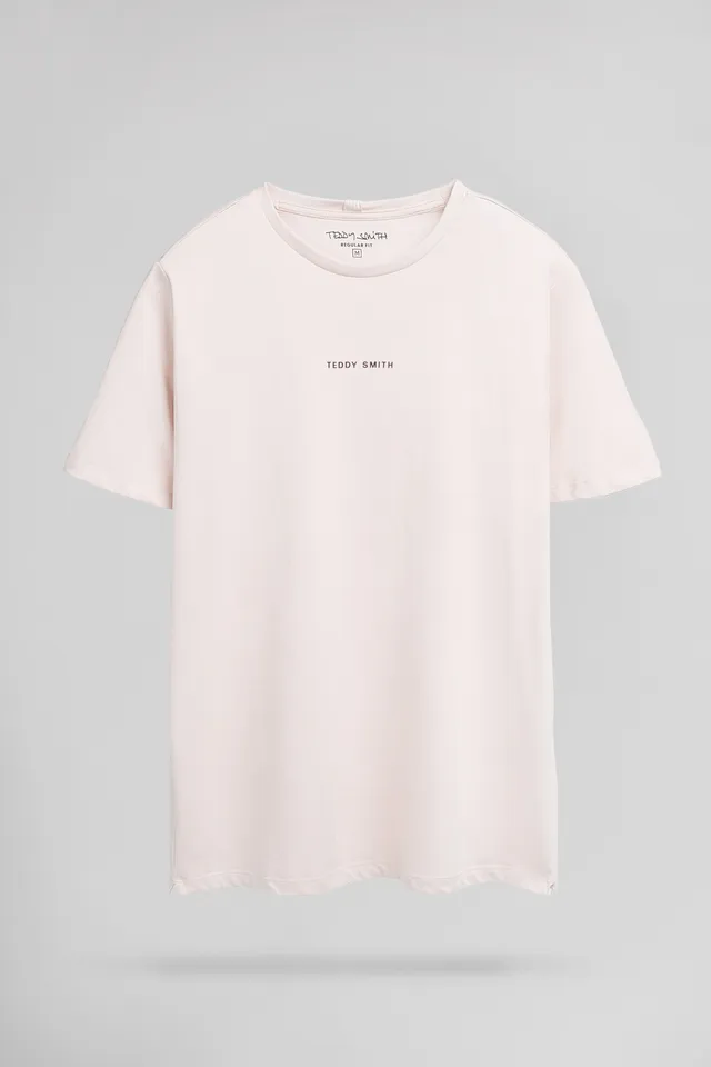 Teddy Smith T-Soy 2 MC t-shirt rose quartz homme