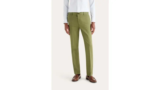 Dockers Signature pantalon homme vert slim anti-taches