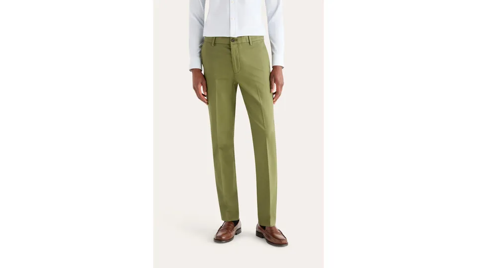 Dockers Signature pantalon homme vert slim anti-taches