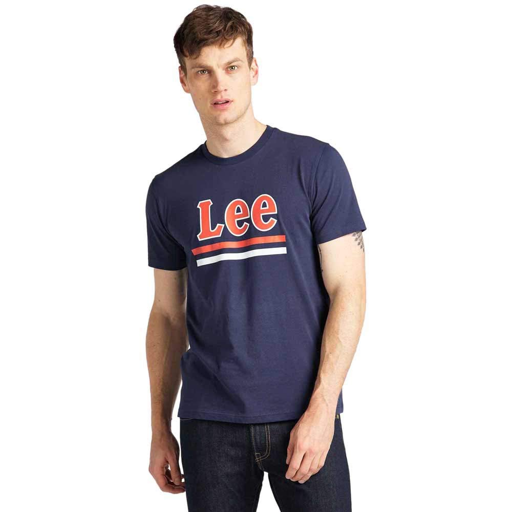Lee Stripe Tee T-shirt homme blanc coupe régulière