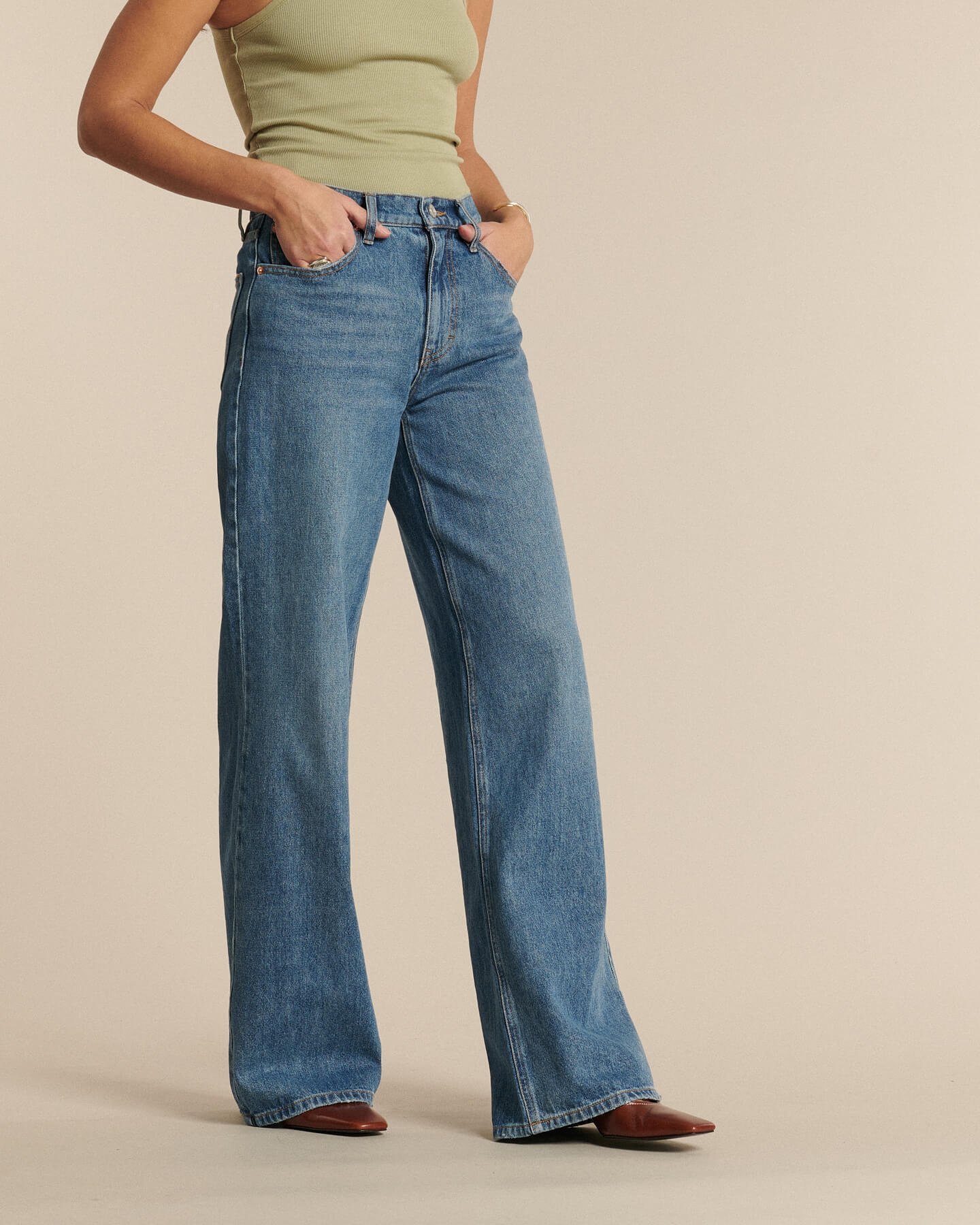 Labdip Joie Ash Blue IN 40 jean large coton recyclé