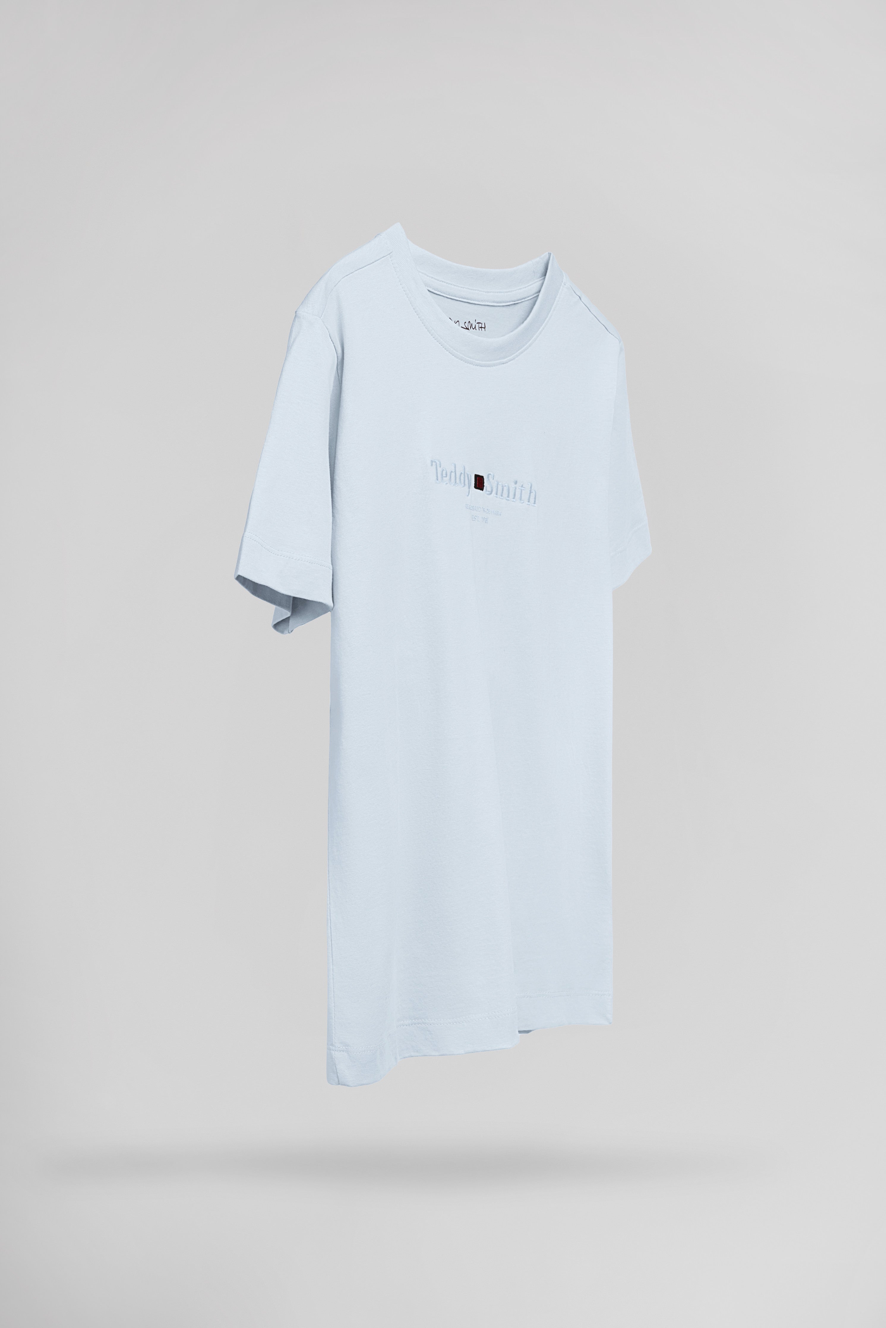 Teddy Smith T-Jim MC JR T-shirt garçon pastel blue coton