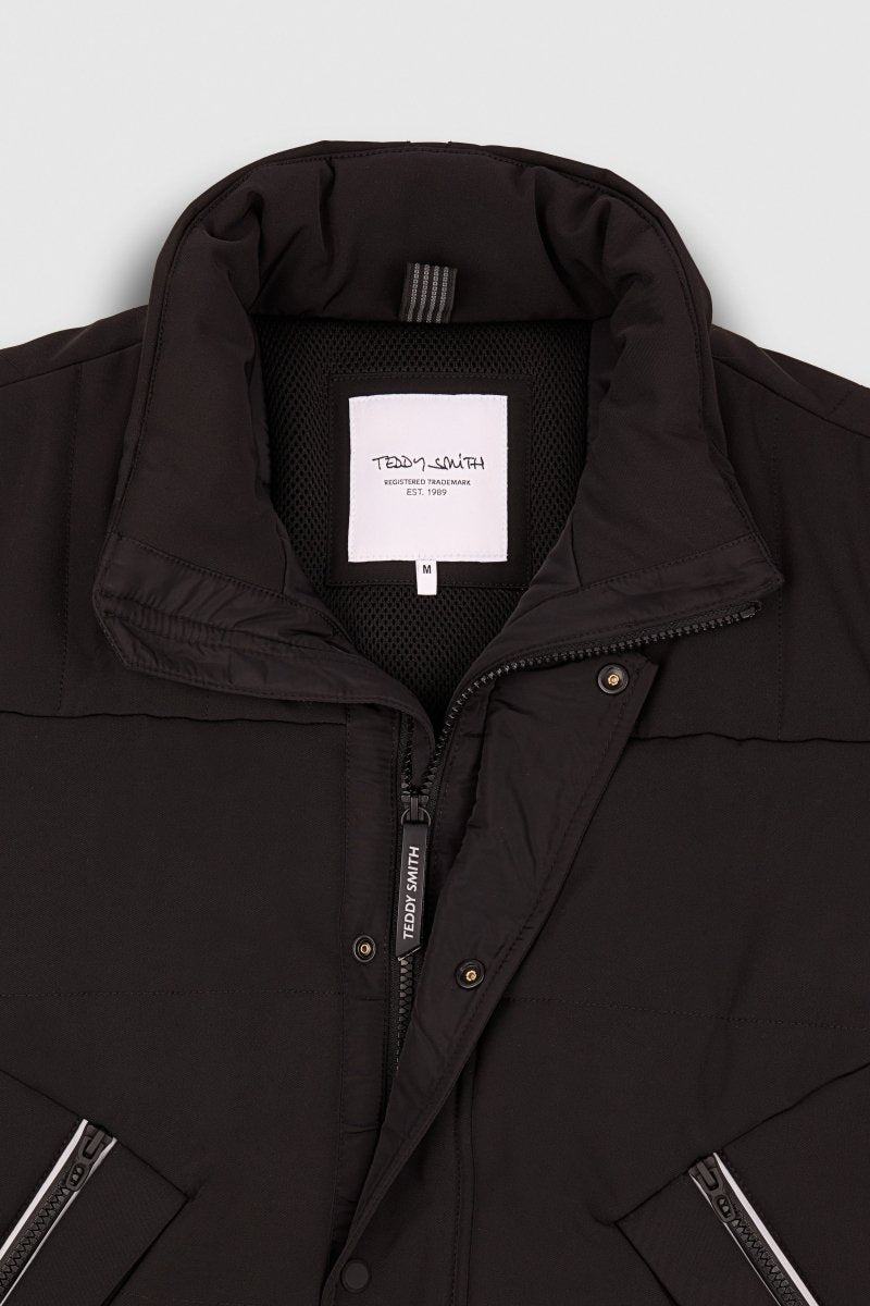 Teddy Smith B-Meven blouson charbon déperlant matelassé