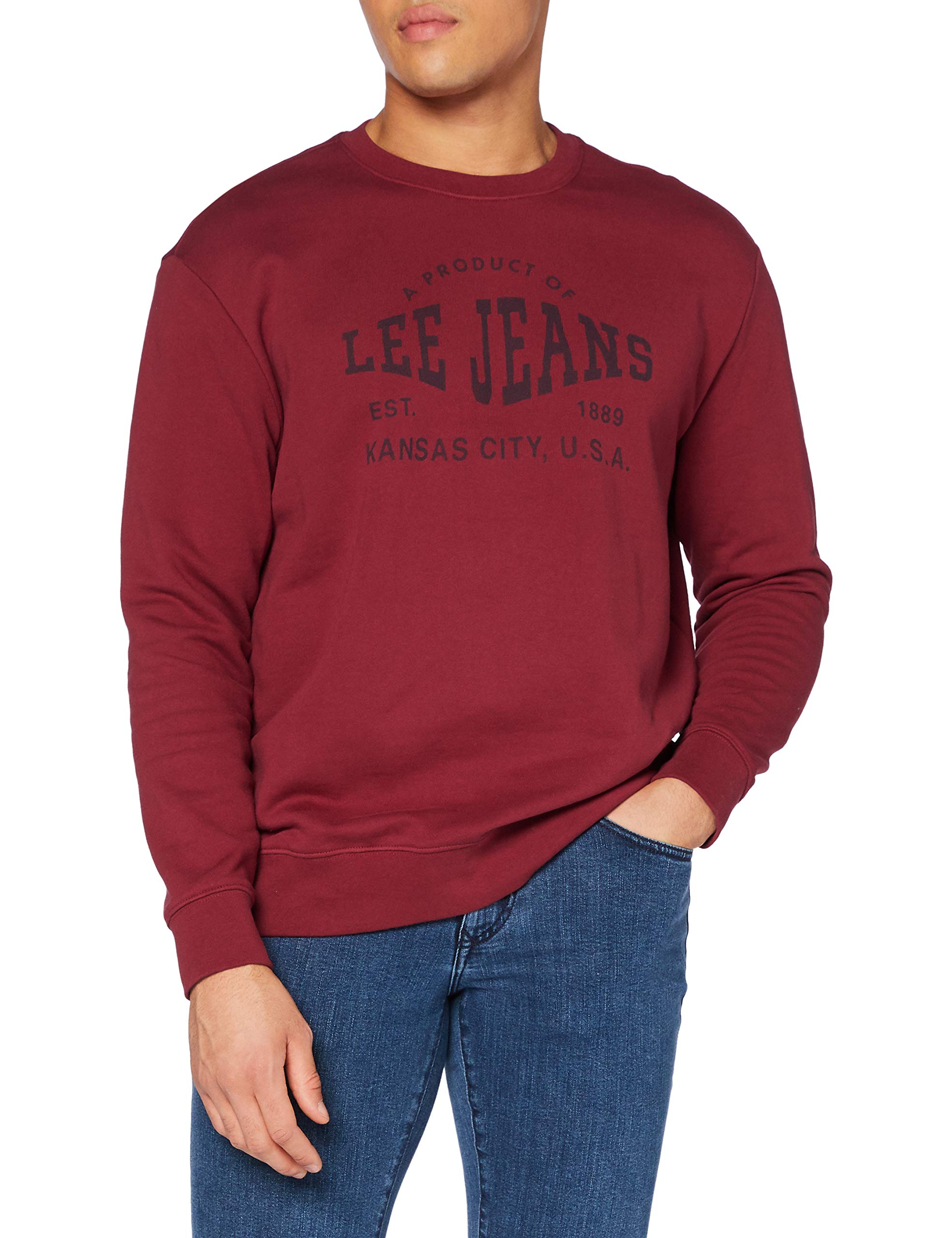 Lee Logo Crew SWS sweat homme col rond coton