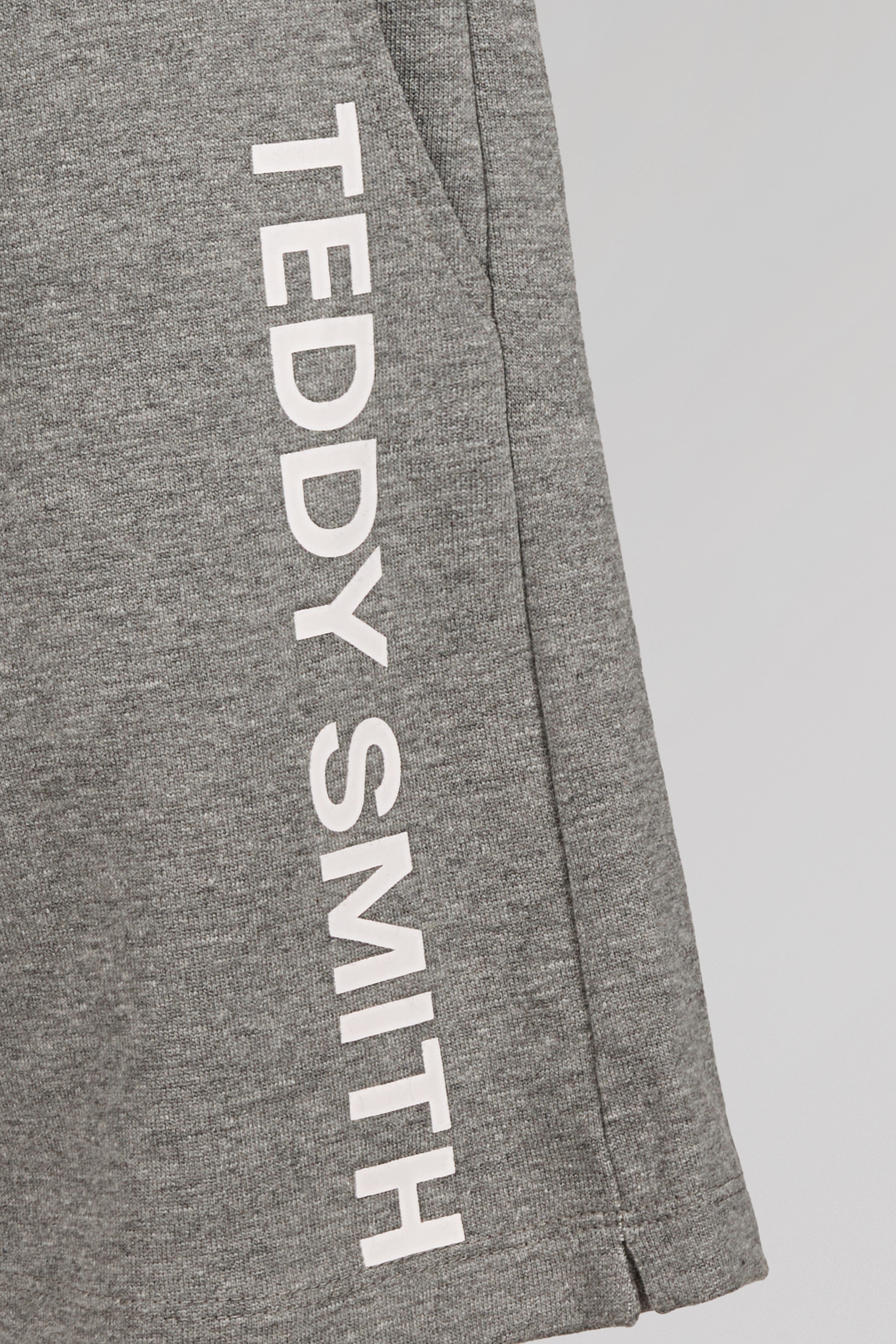 Teddy Smith S-Mickael JR short gris chiné garçon