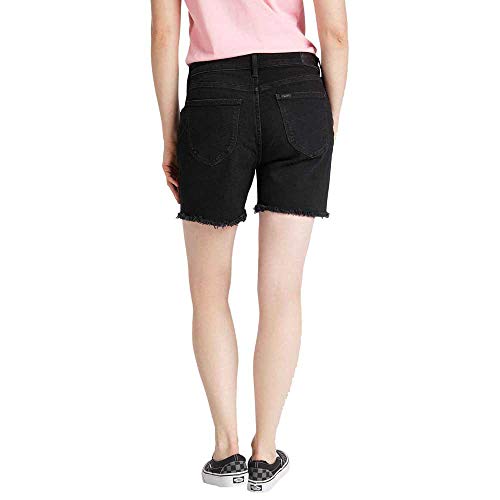 Lee Short Jean Femme Noir Denim Stretch