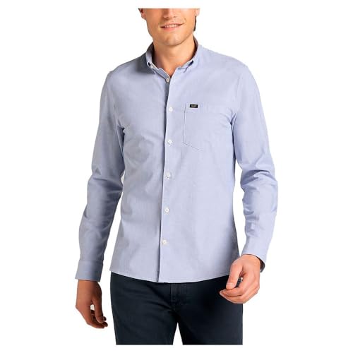 Lee Slim Button Down chemise homme bleu délavé taille L