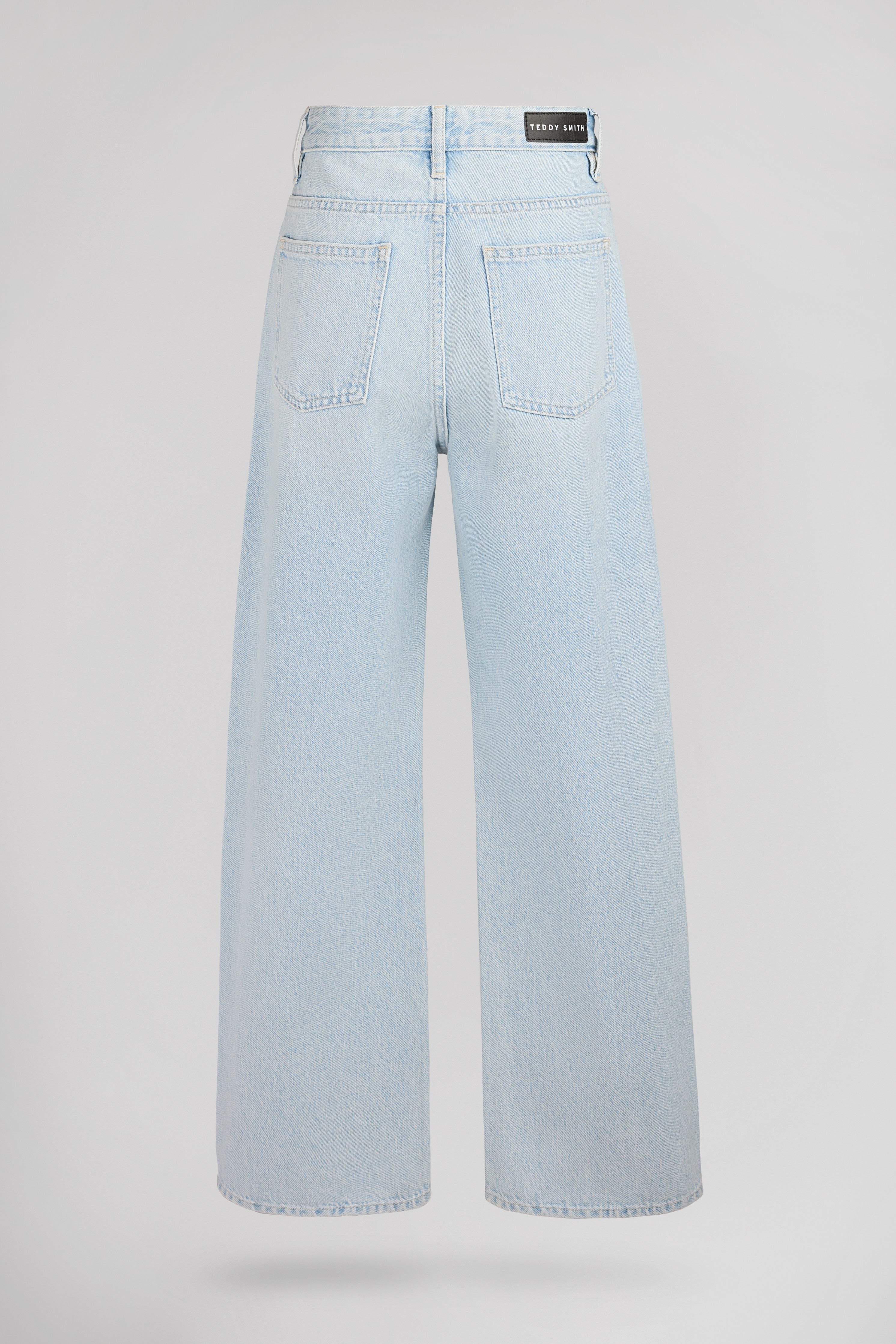 Teddy Smith P-Electra JR jean large taille haute bleached