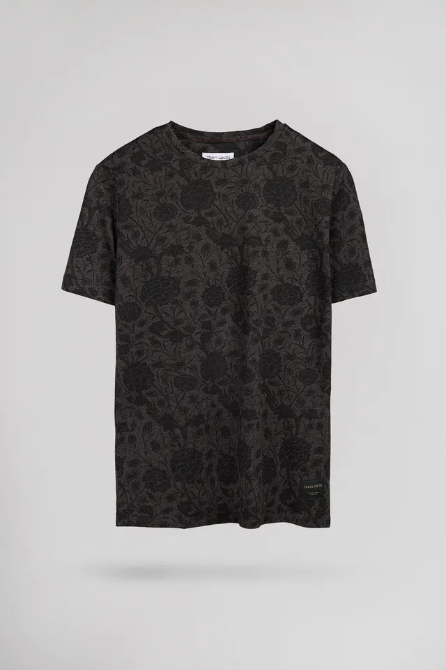 Teddy Smith T-Areski MC T-shirt homme noir mélangé