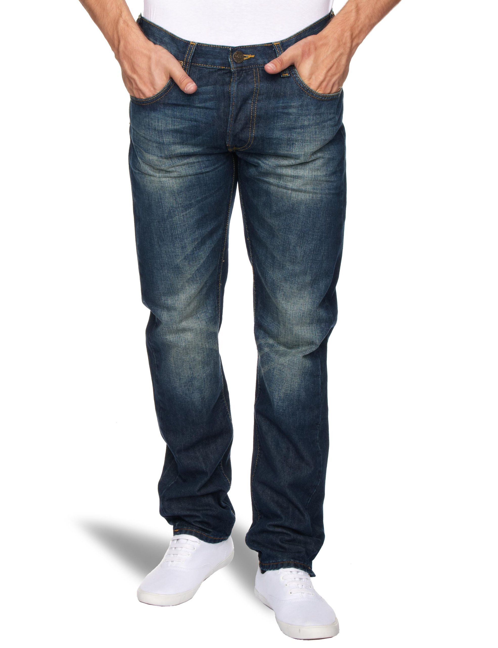 Lee Daren jean homme droit bleu denim stretch coton