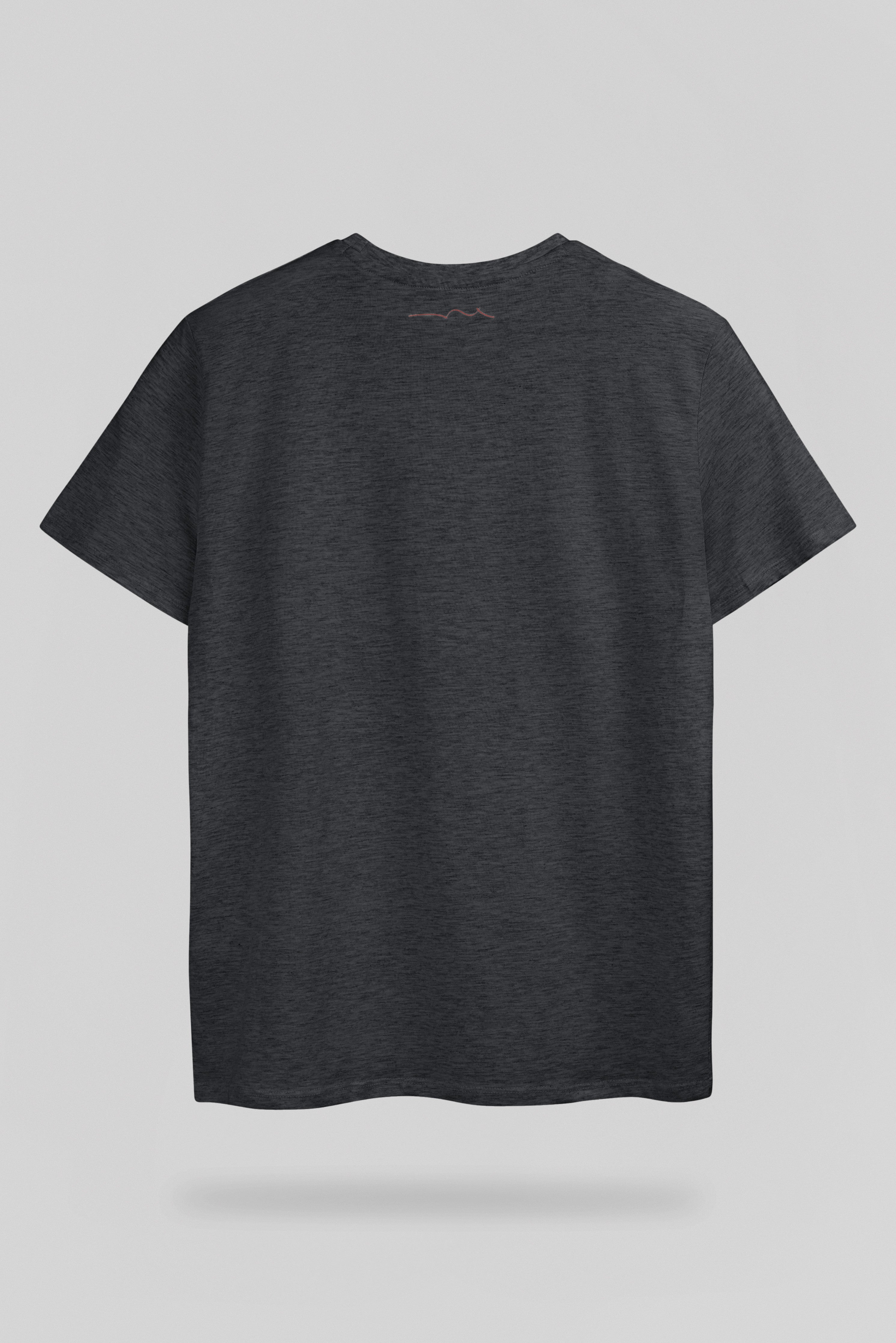Teddy Smith The Tee 1 t-shirt mélange noir blanc chiné