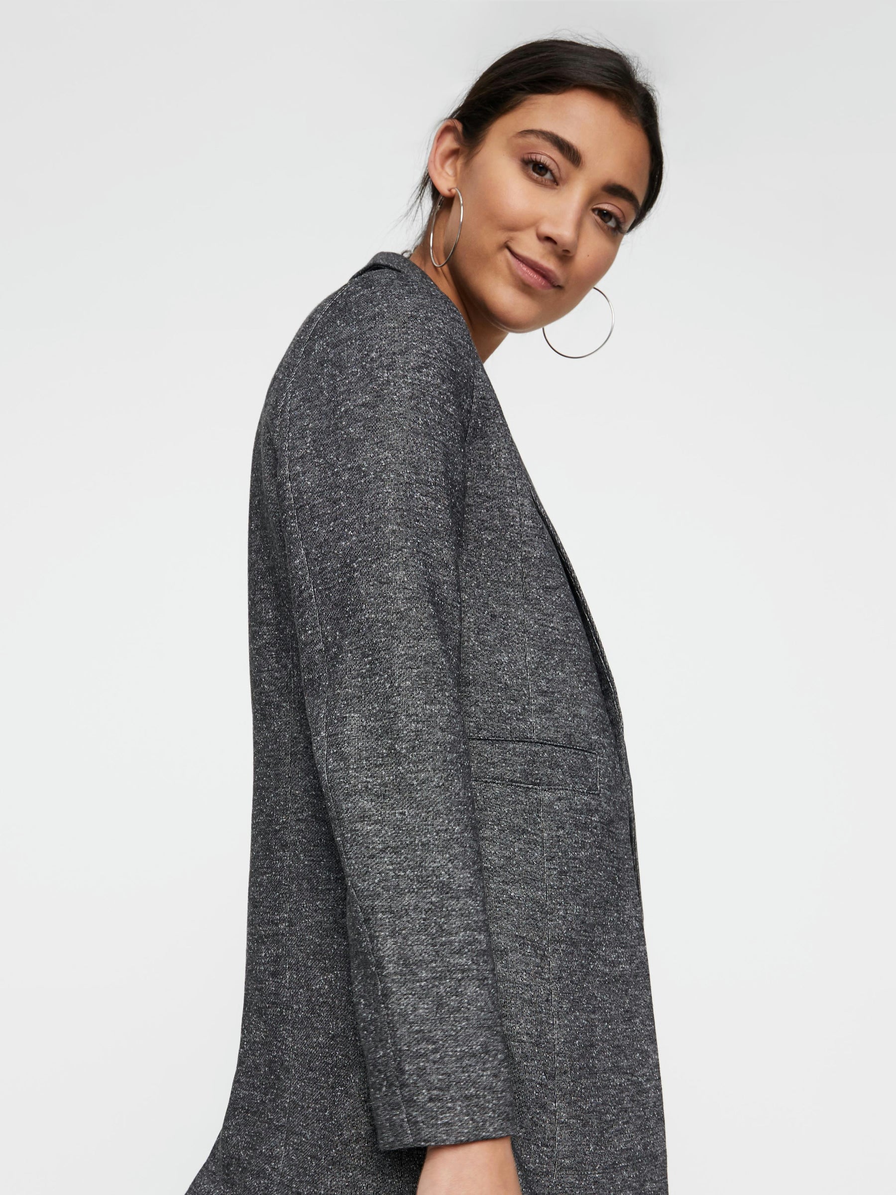 Noisy May blazer long sans fermeture doublé 74 cm