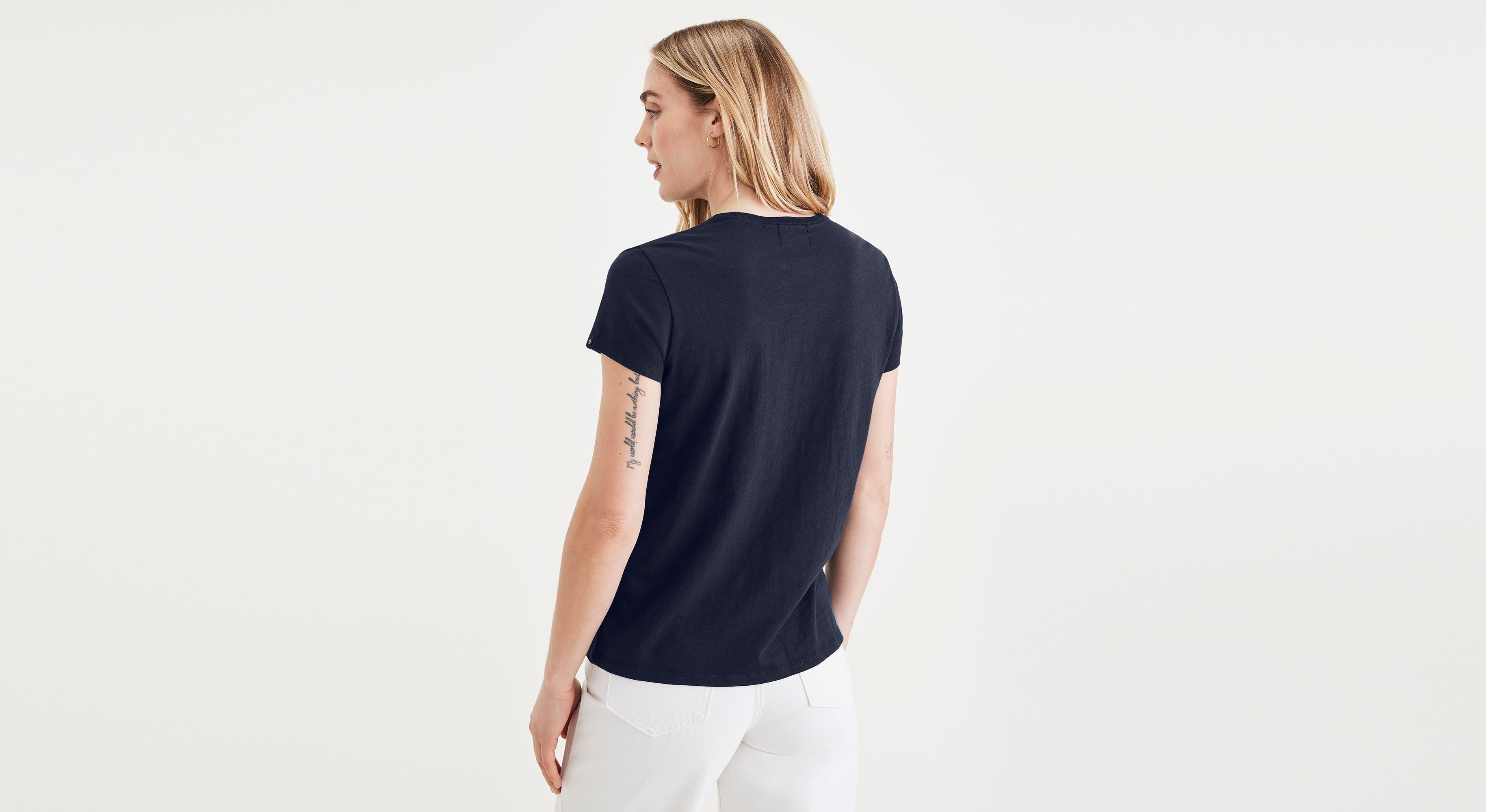 Dockers Graphic Tee t-shirt bleu marine slim femme