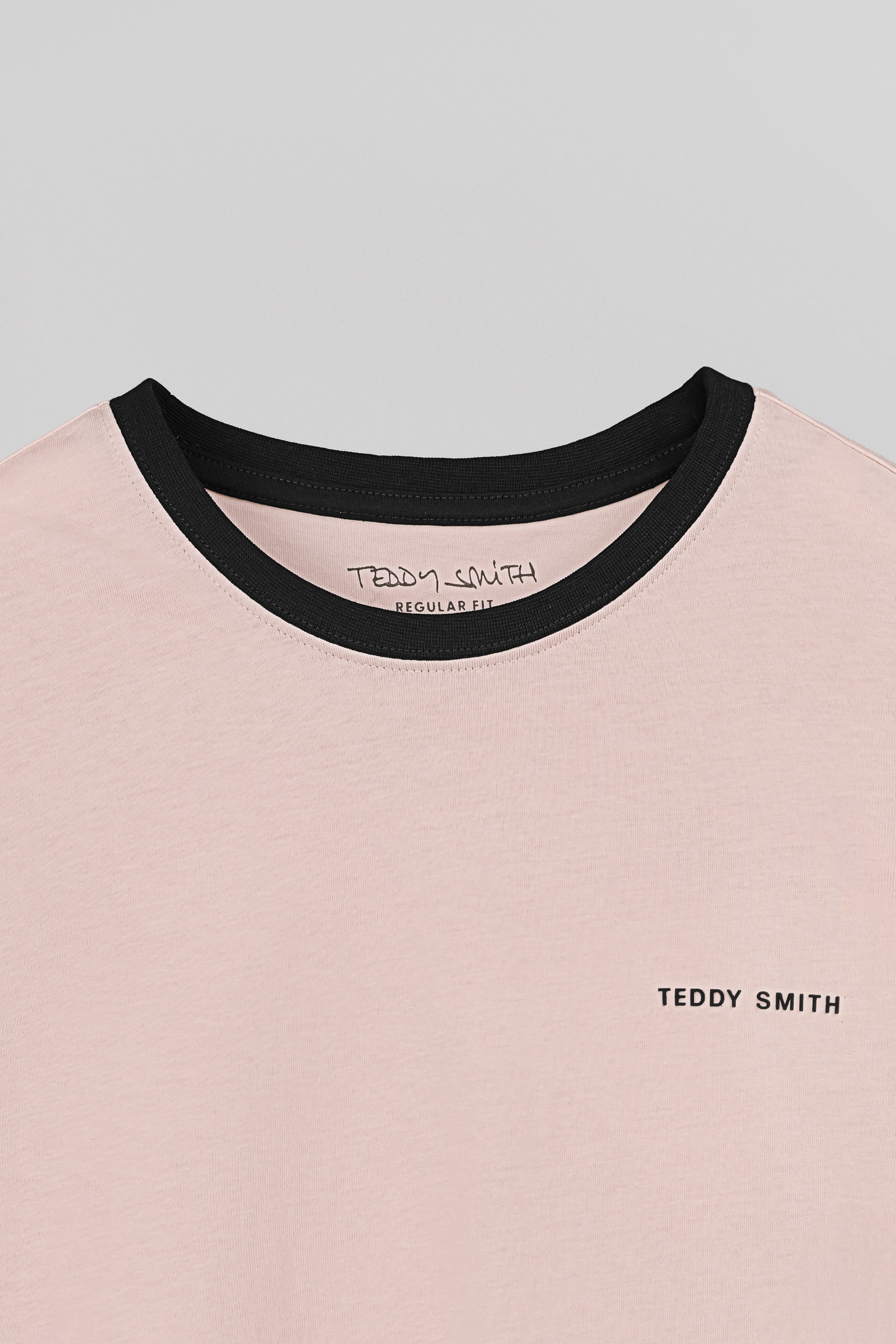 Teddy Smith The-Tee 2 R MC t-shirt homme rose pastel coton