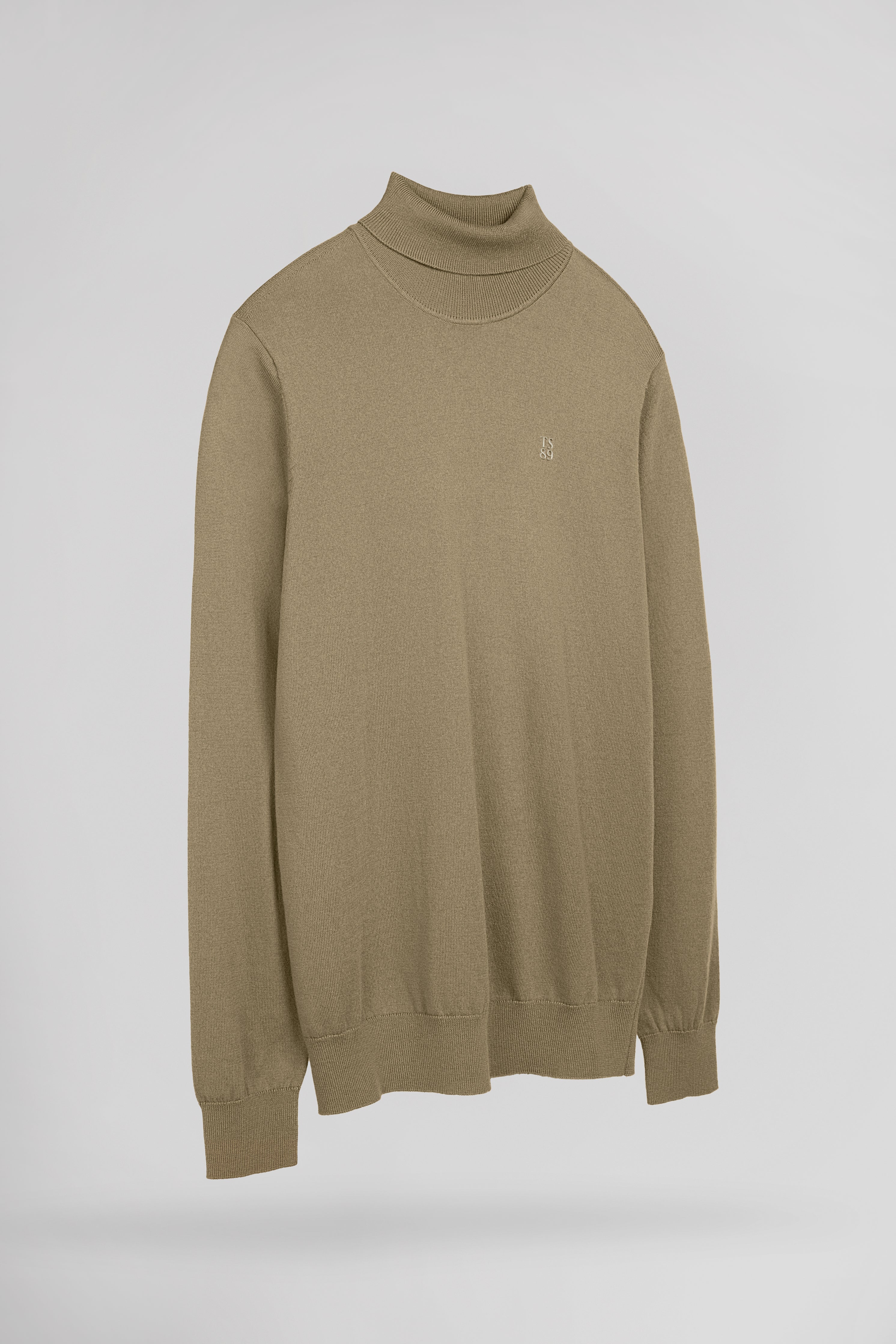 Teddy Smith P-Marcellus pull col roulé beige slim