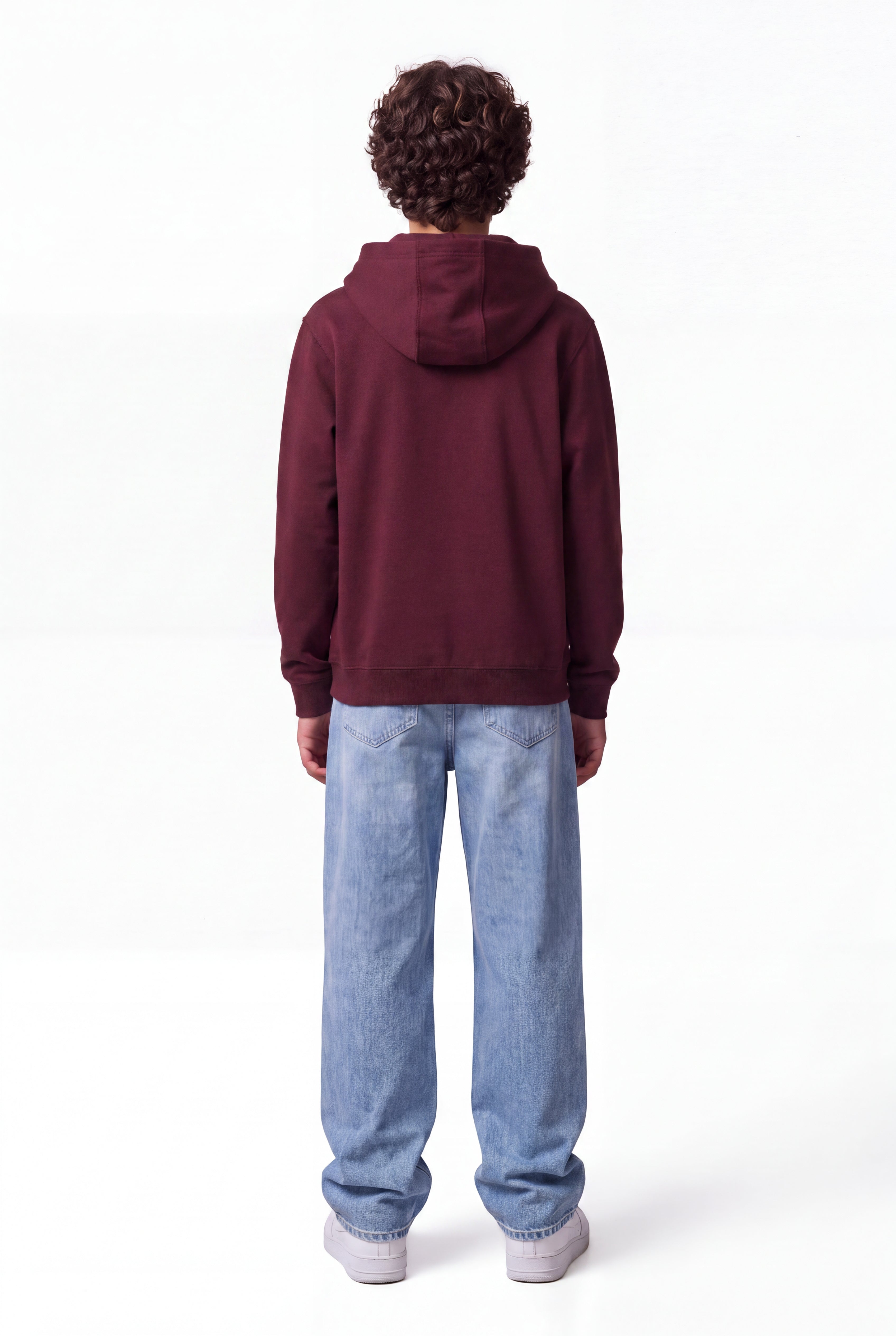 Teddy Smith S-Evry Hoody JR sweat capuche bordeaux foncé